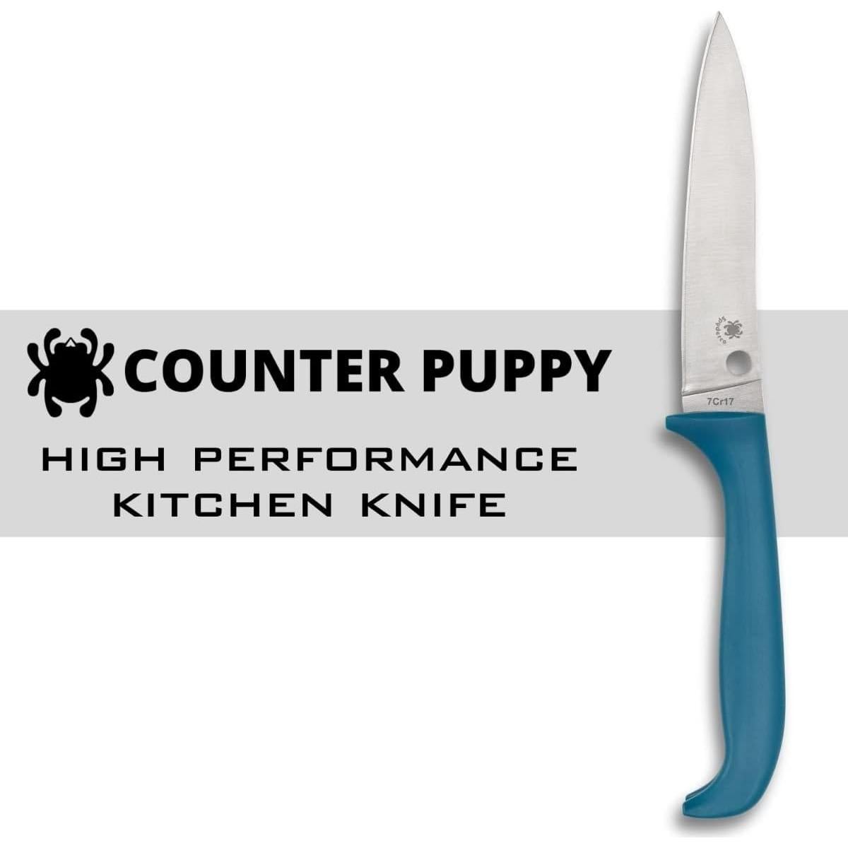 Cuchillo de Cocina Spyderco Counter Puppy 17.5 cm Acero Inoxidable