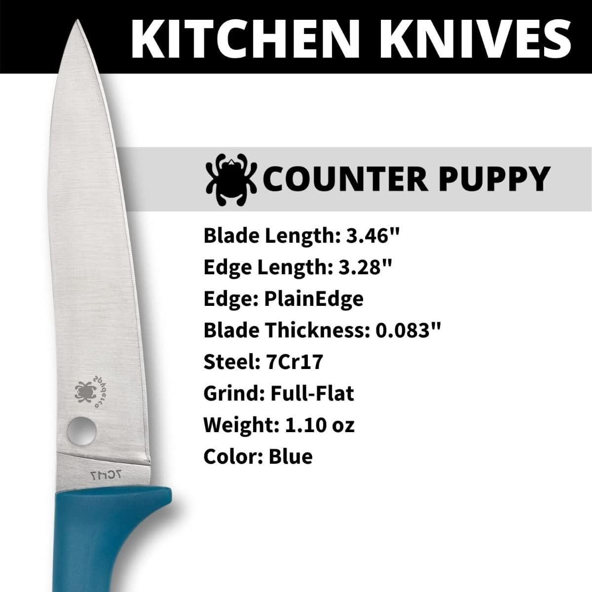 Cuchillo de Cocina Spyderco Counter Puppy 17.5 cm Acero Inoxidable