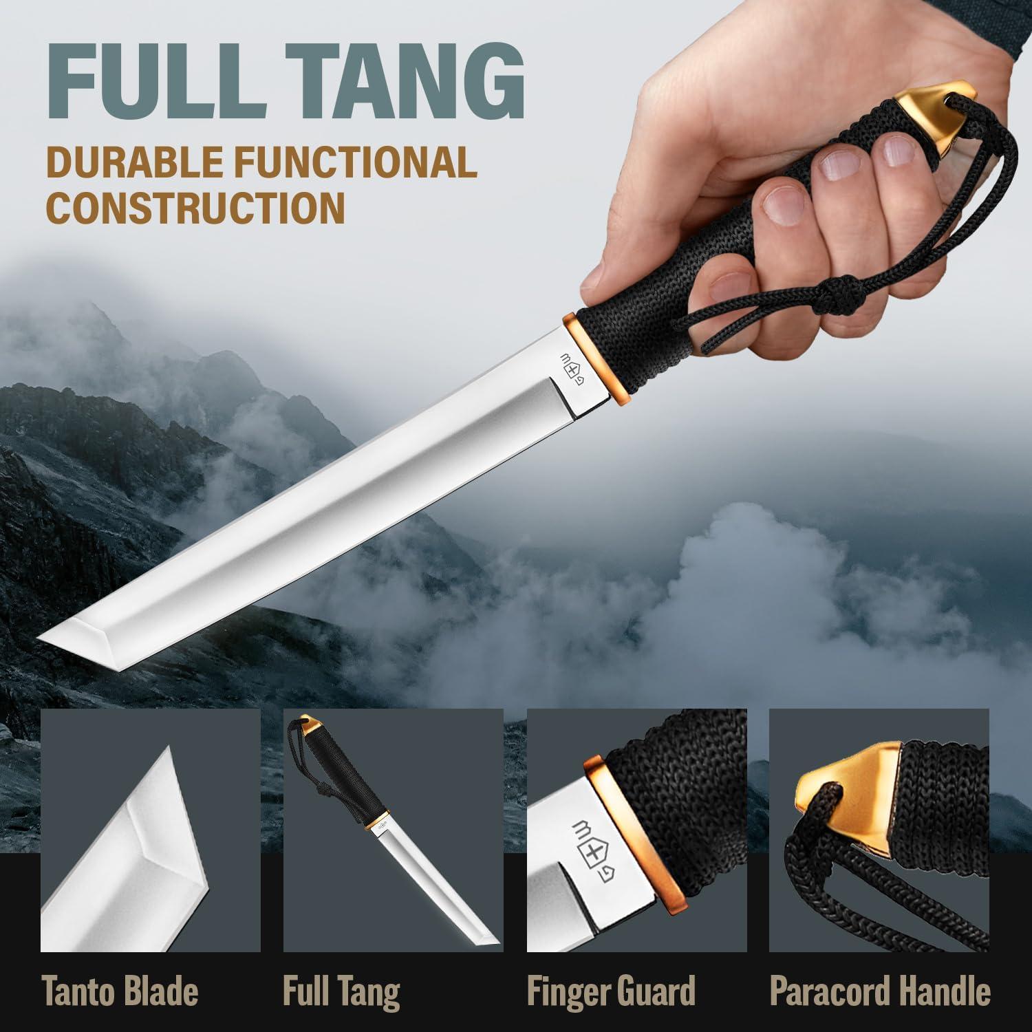 Cuchillo Tanto Grand Way 2307S 15 cm Acero Inoxidable con Funda