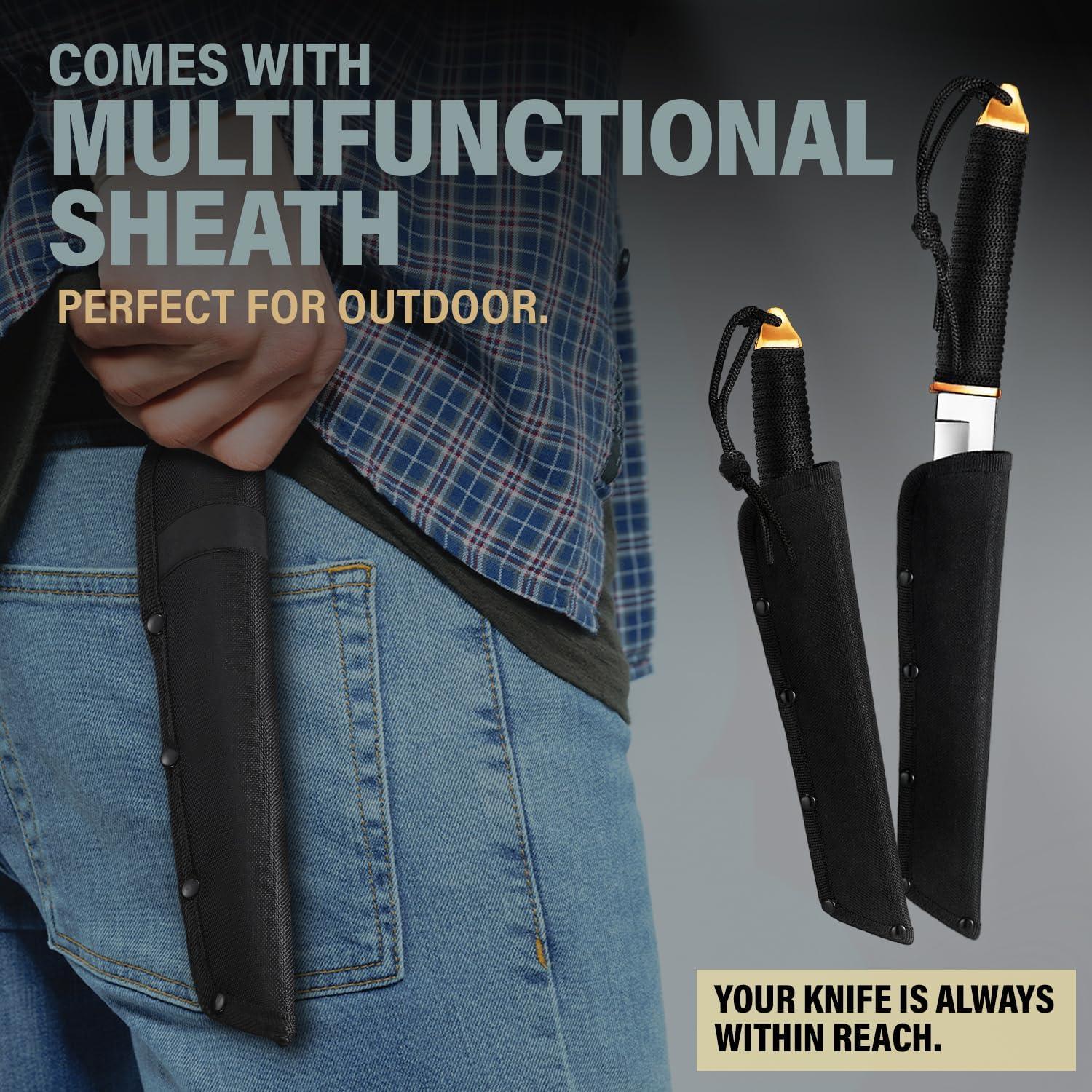 Cuchillo Tanto Grand Way 2307S 15 cm Acero Inoxidable con Funda