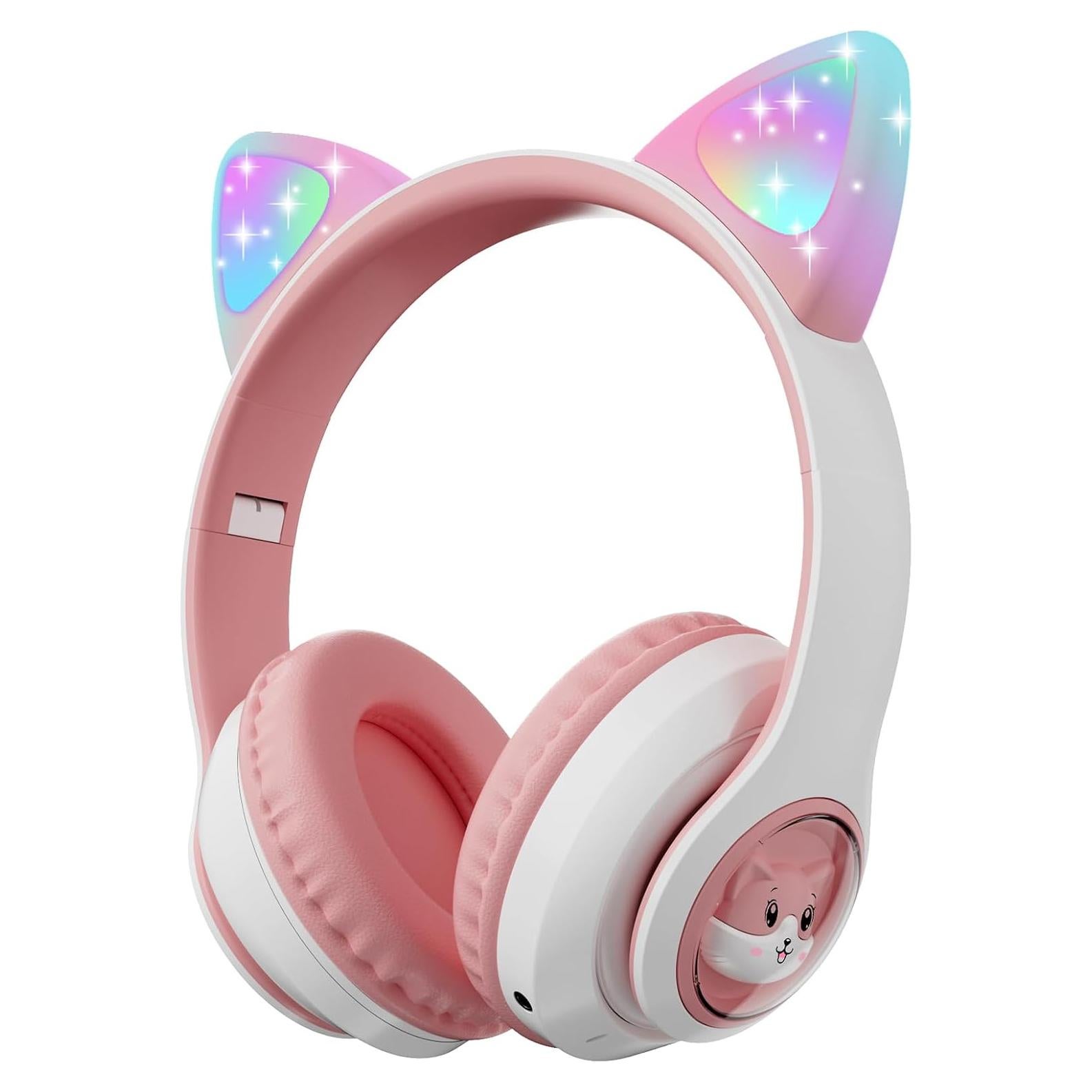 Auriculares Inalámbricos SUMERBEE YD-01 Rosa con Luz LED