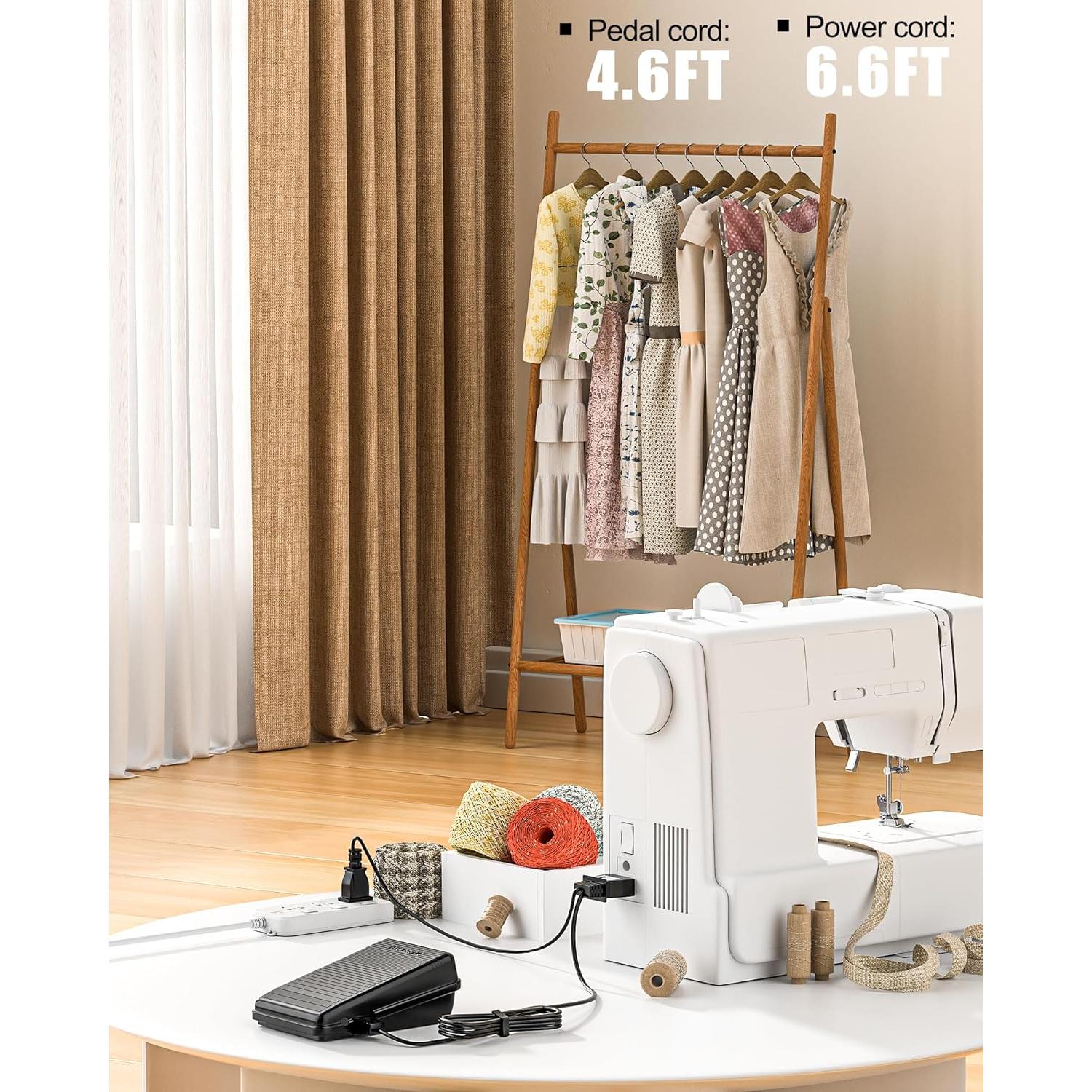 Pedal de Máquina de Coser VHBW Compatible con Singer 359102-001