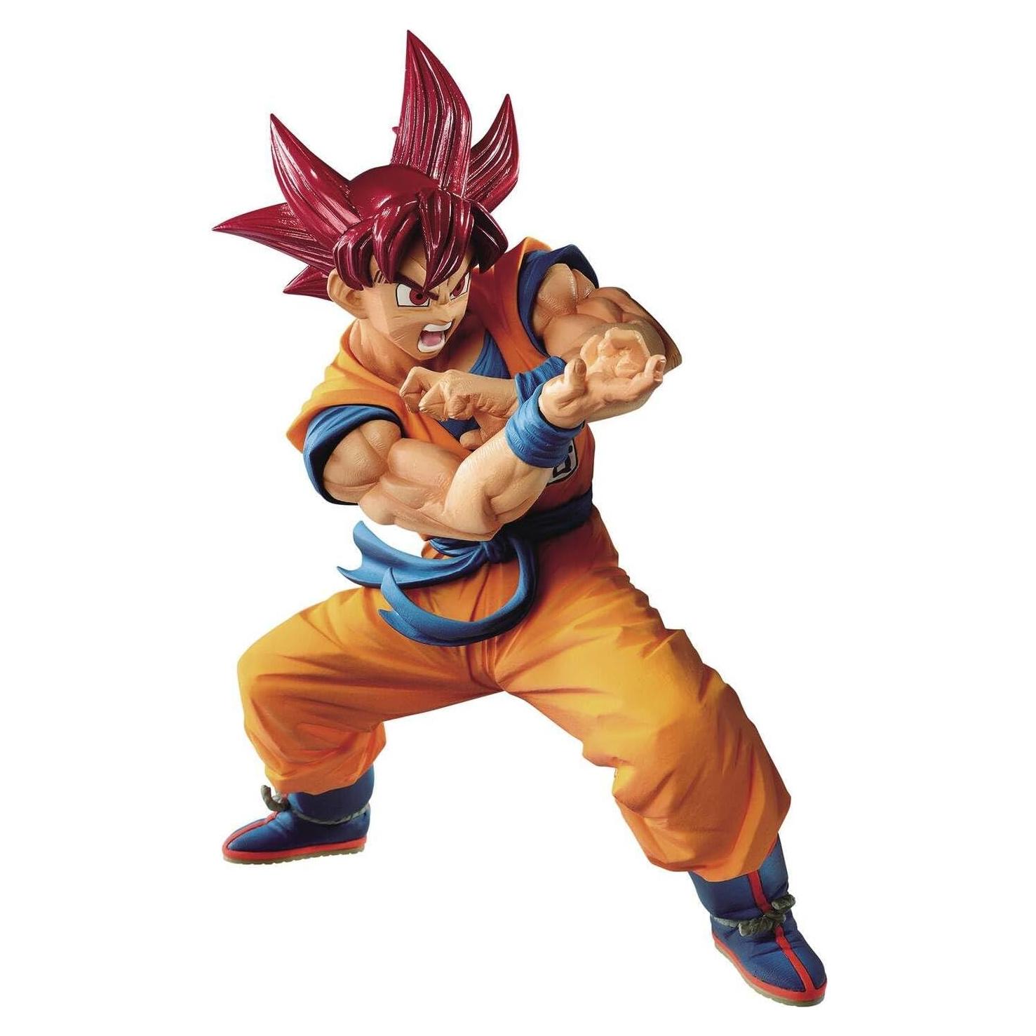 Figura Coleccionable Goku Super Saiyan Dios Banpresto 17 cm