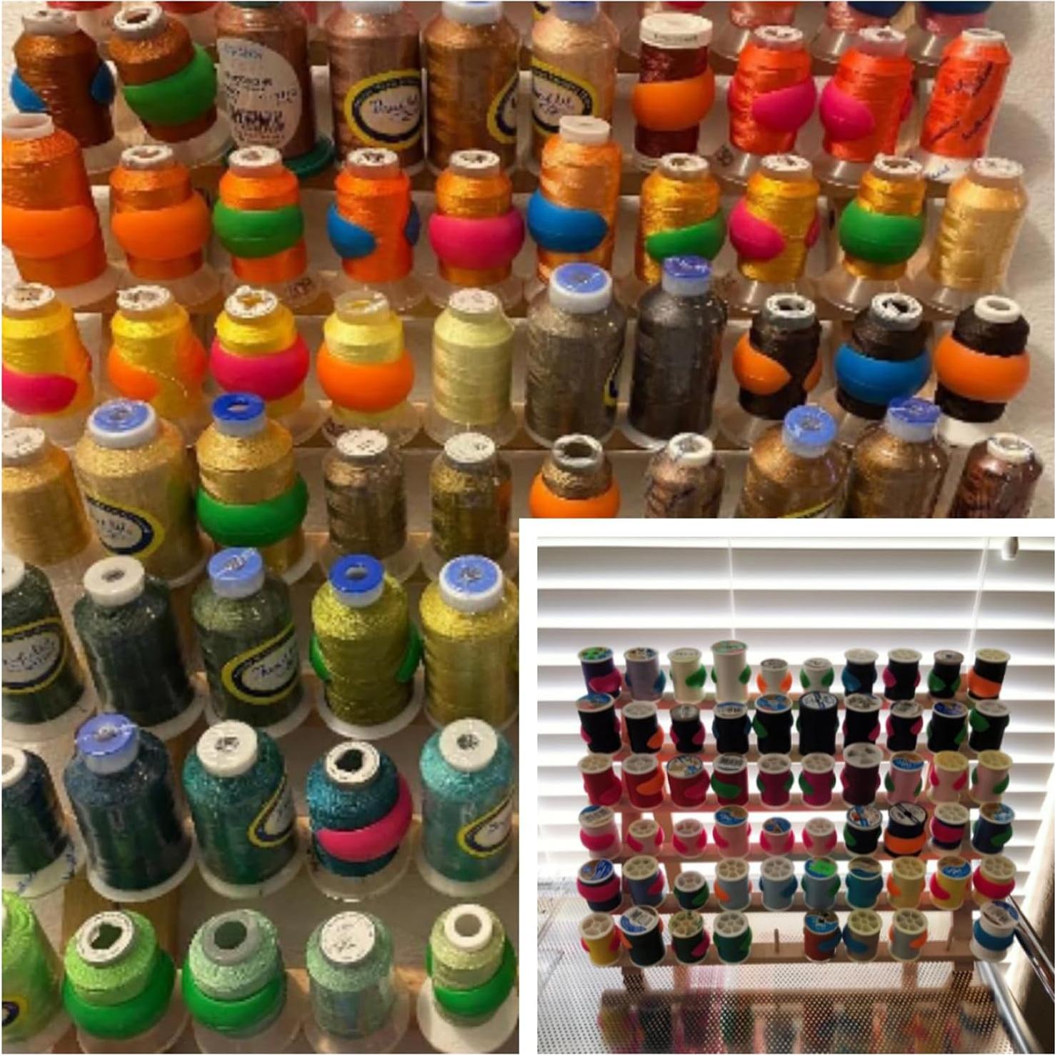 100 Abrazadores de Bobinas de Hilo New Brothread - Silicona