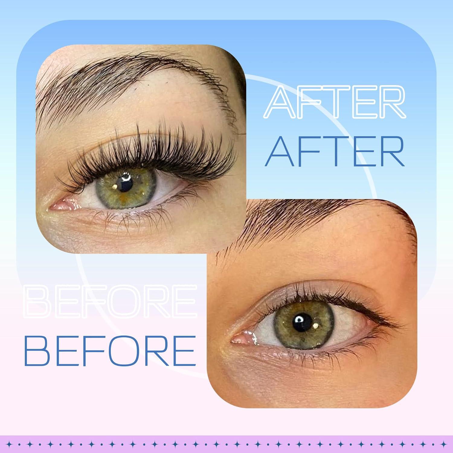 Kit de Extensión de Pestañas Wispy Newcally 10-16mm Natural