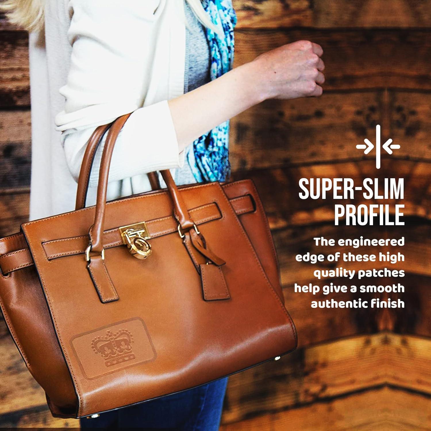 Parche de Reparación de Cuero MastaPlasta Corona Marrón Oscuro 10x6cm