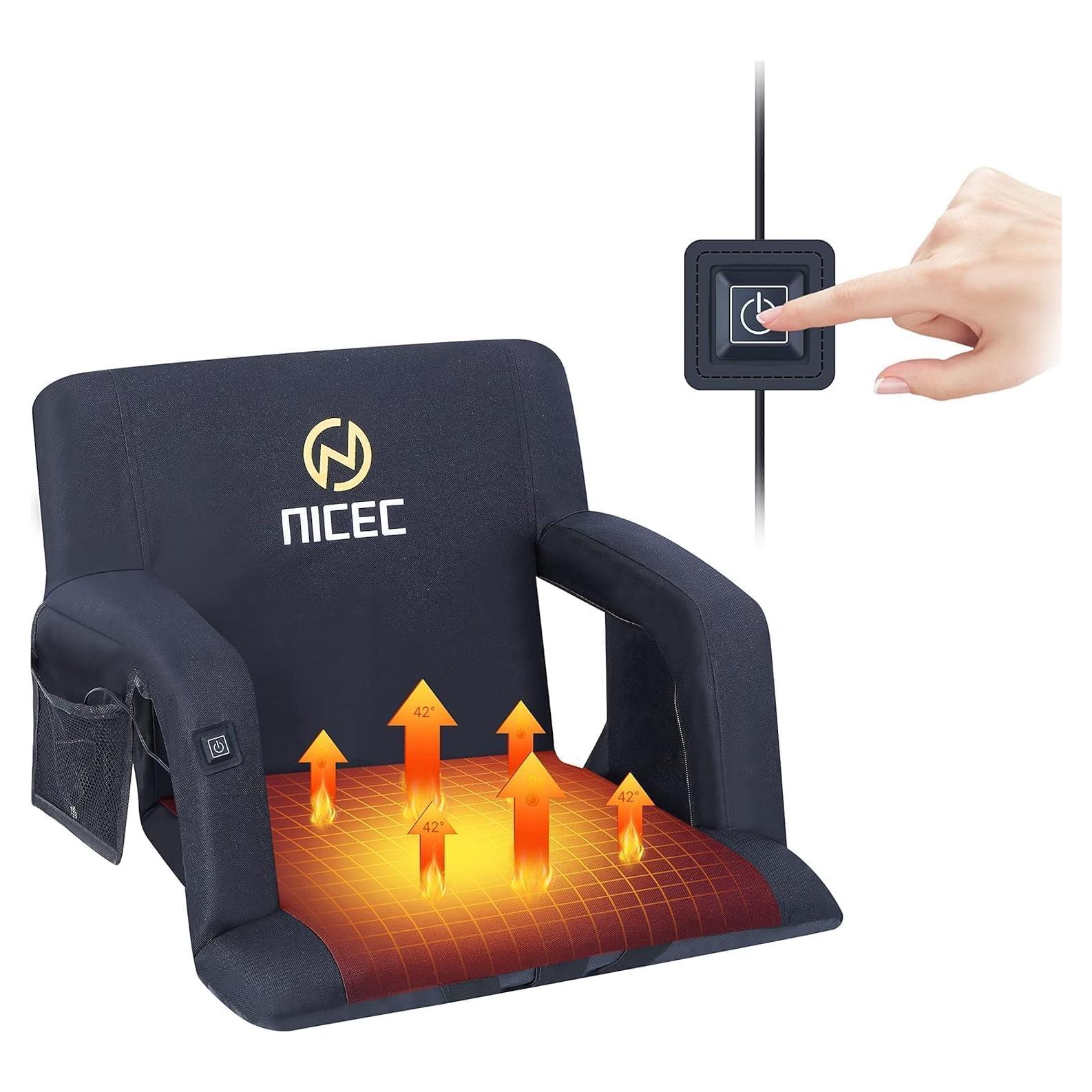 Asiento de Estadio Nice C Plegable con Acolchado y Calentador