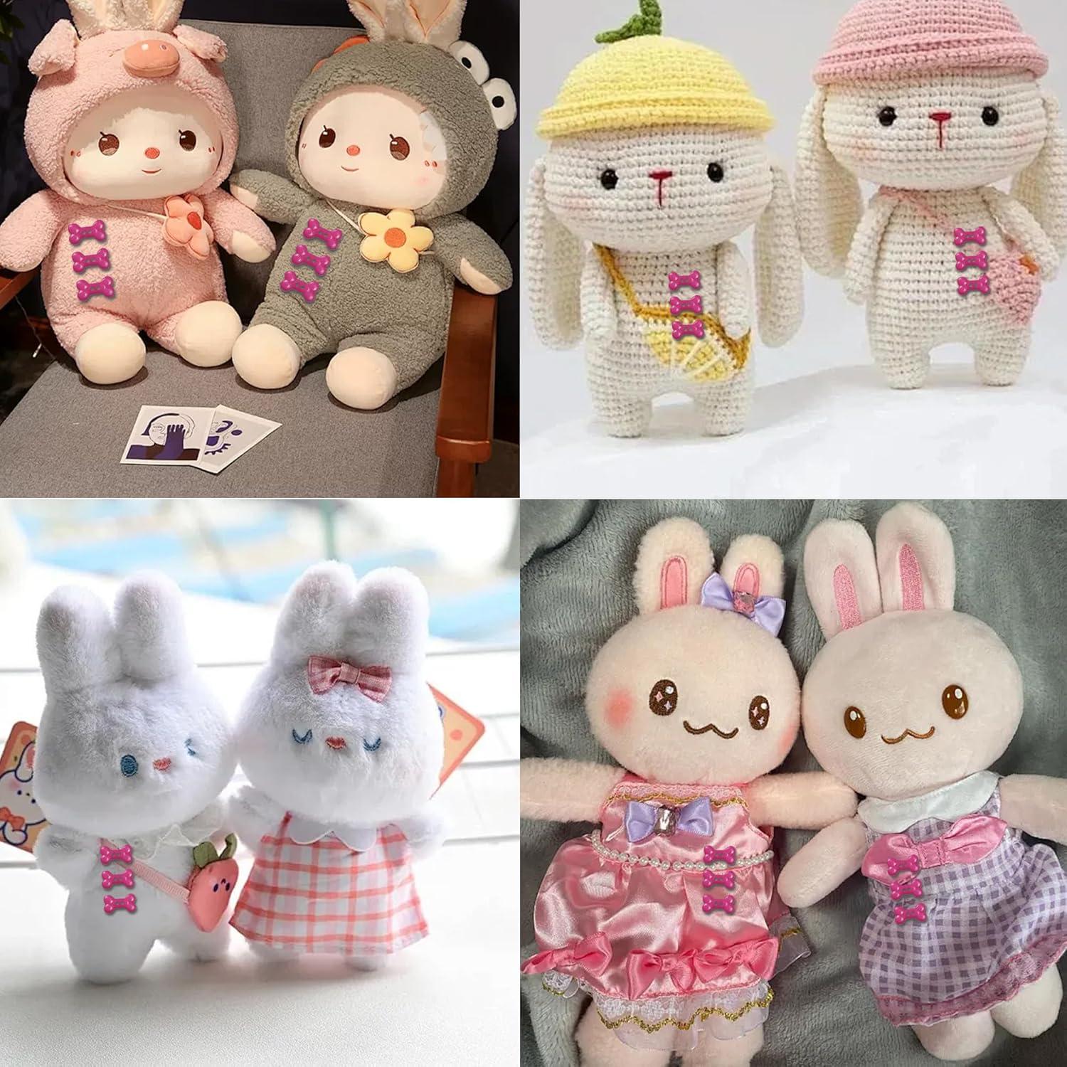 50 Botones Decorativos en Forma de Hueso Pson - Plástico Colores Variados