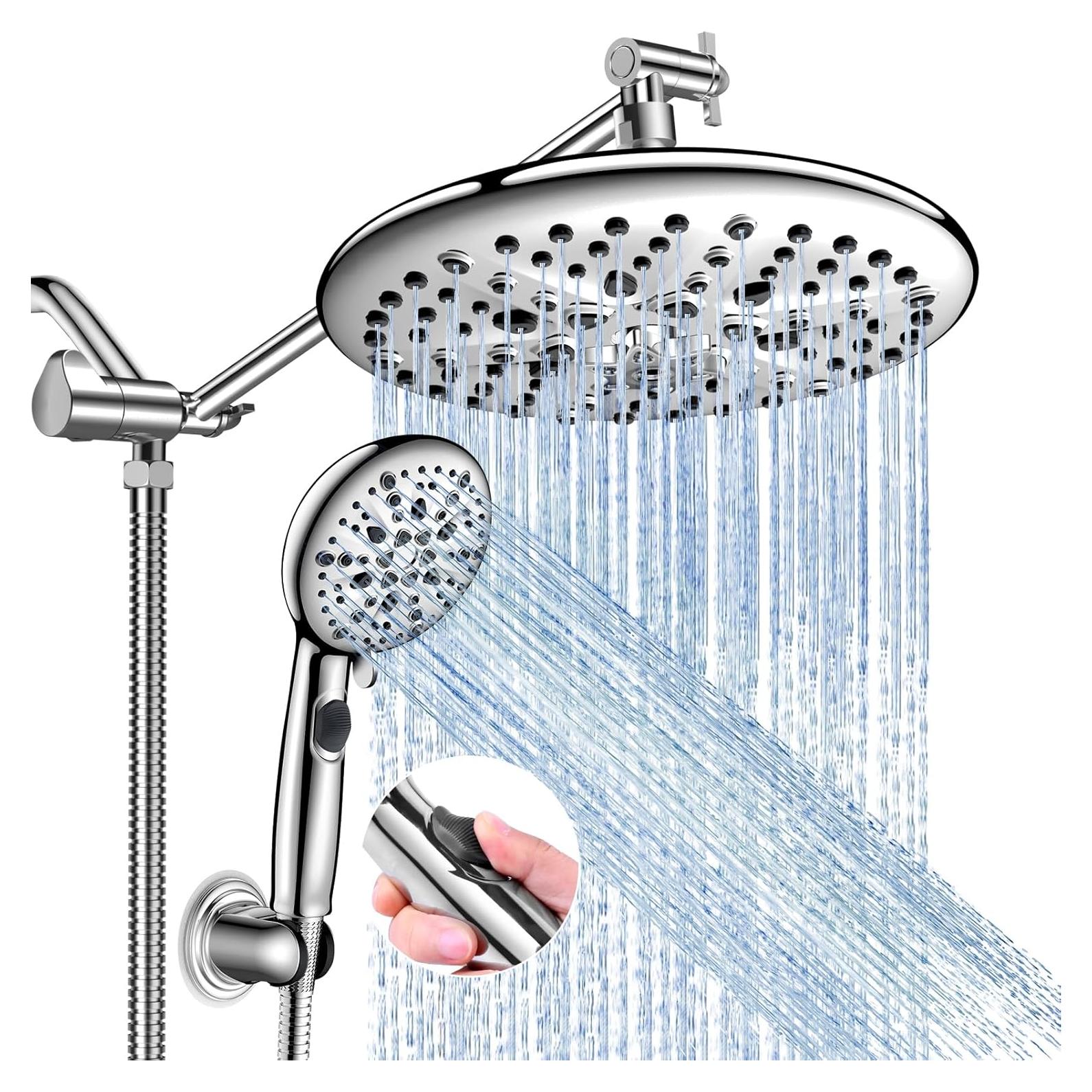 Cabezal de Ducha FEELSO 10" Alta Presión Cromo 16 Modos