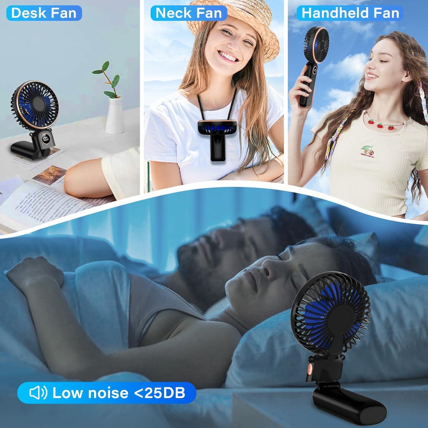 Ventilador de Mano CRISLEX Plegable 5200mAh 6 Velocidades