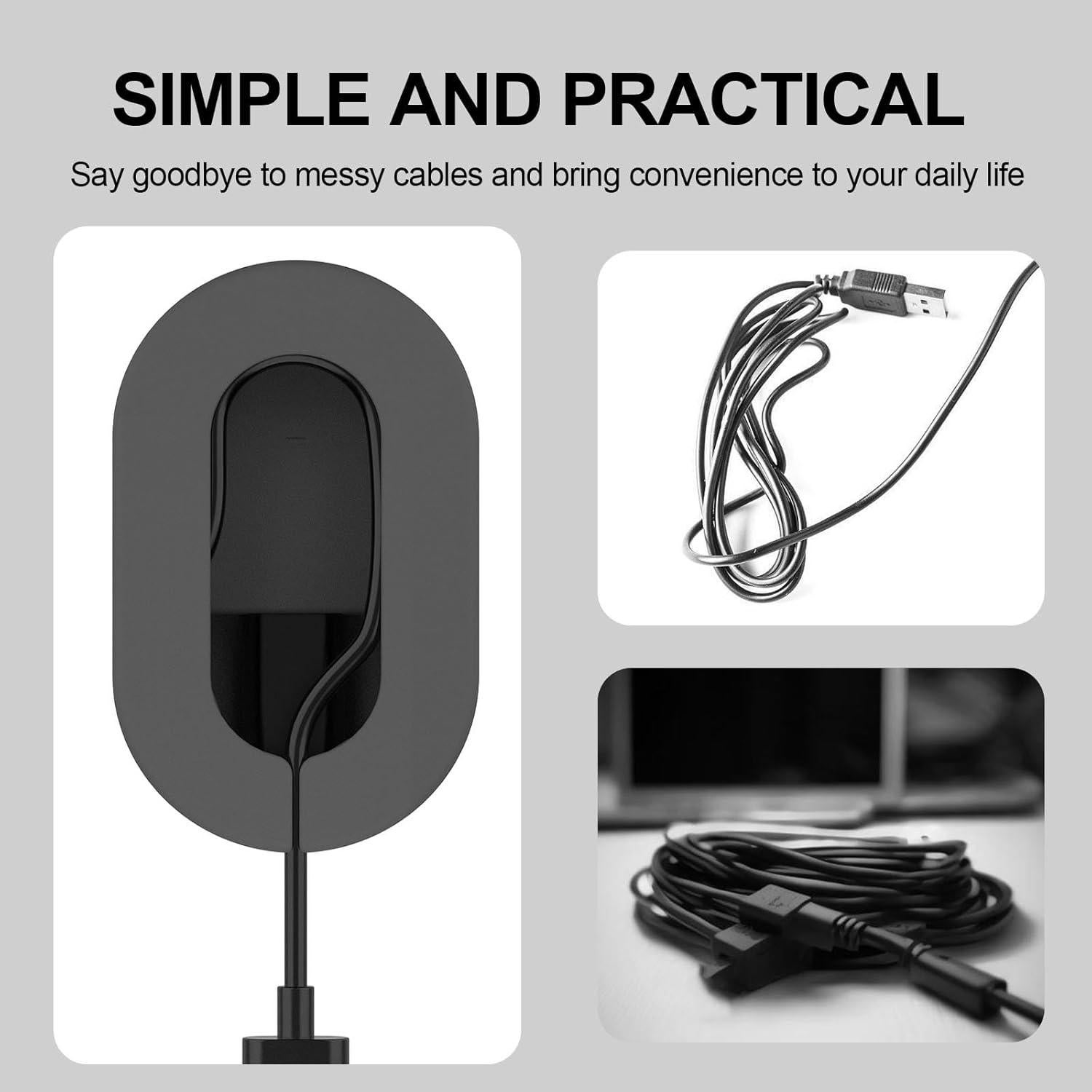 Soporte de Carga BOTOMALL para Oura Ring Gen3 - Silicona Negra