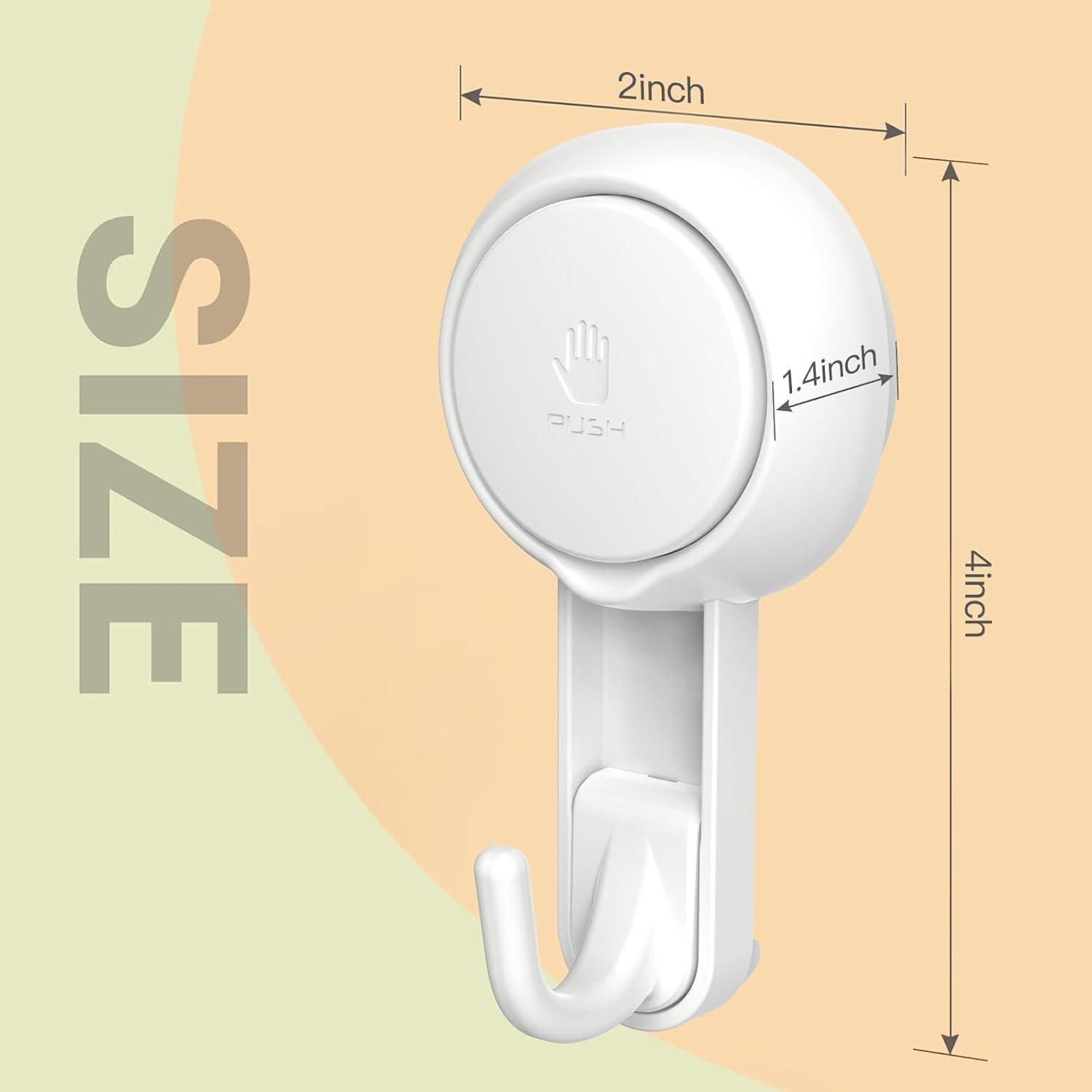 Ganchos de Ducha Marchpower con Ventosas Reutilizables - 2 Piezas