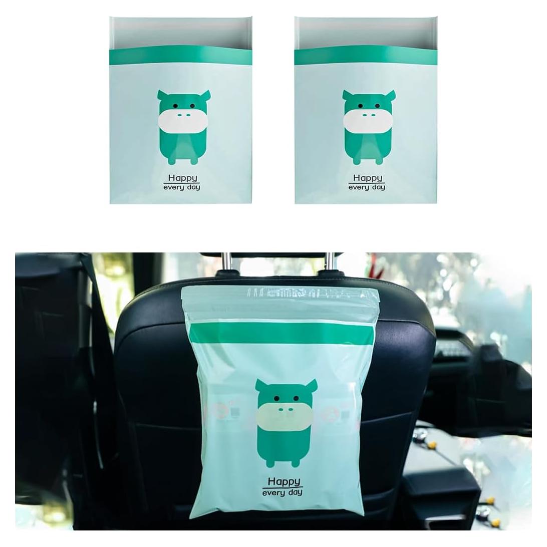 Bolsas de Basura Desechables Augeny 30PCS Autoadhesivas Cian