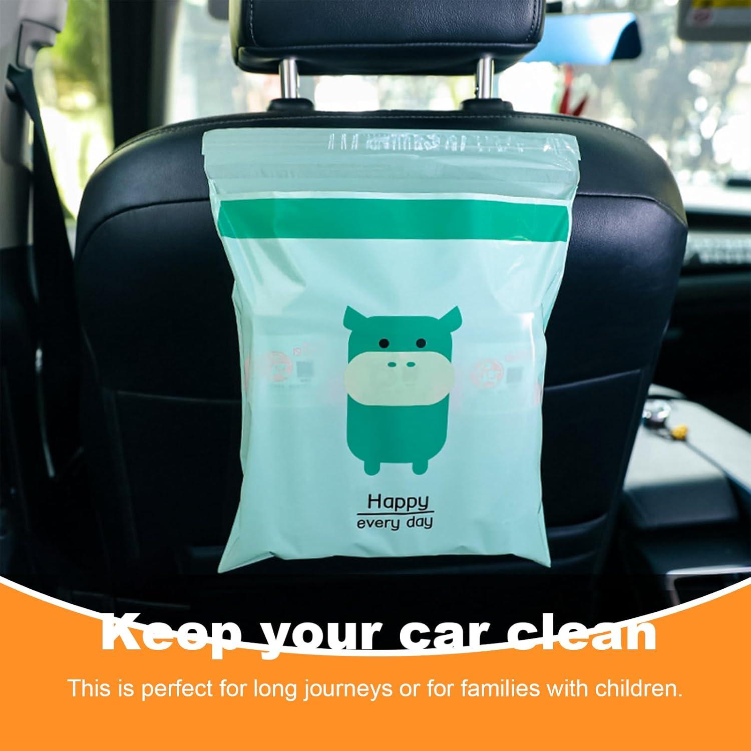 Bolsas de Basura Desechables Augeny 30PCS Autoadhesivas Cian