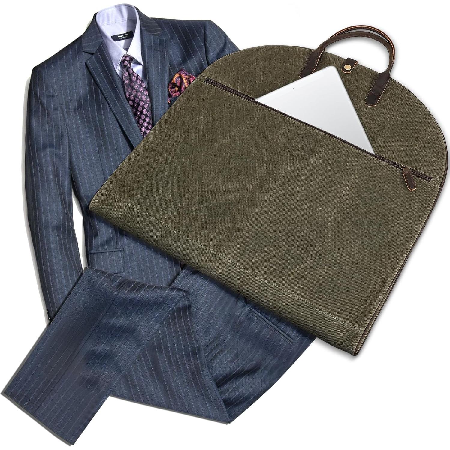 Bolsa de Traje Polare Original Verde Militar Impermeable 110 cm