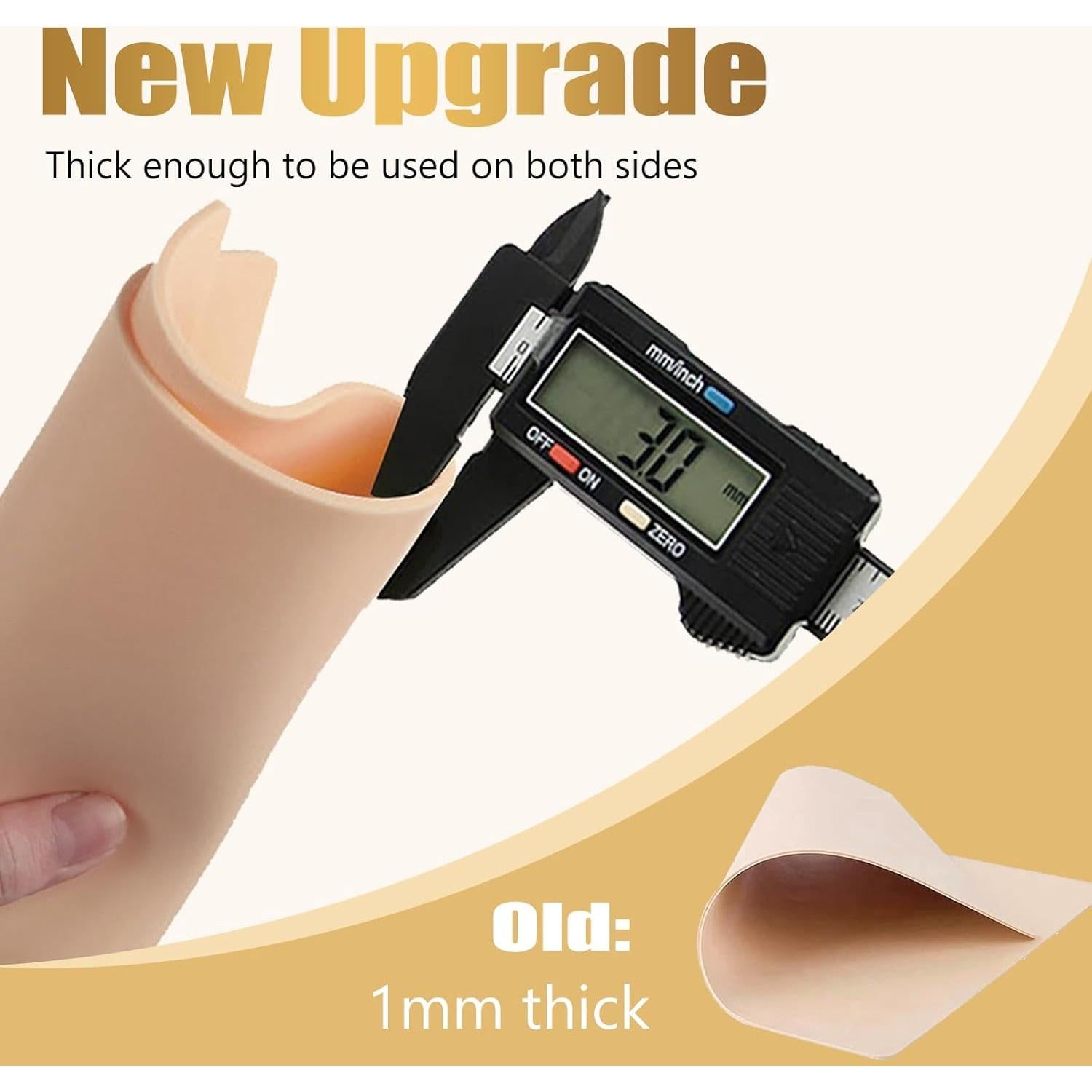 6 Pieles Falsas de Tatuaje 3mm LEEYUKA Doble Cara 18.8x14.2cm