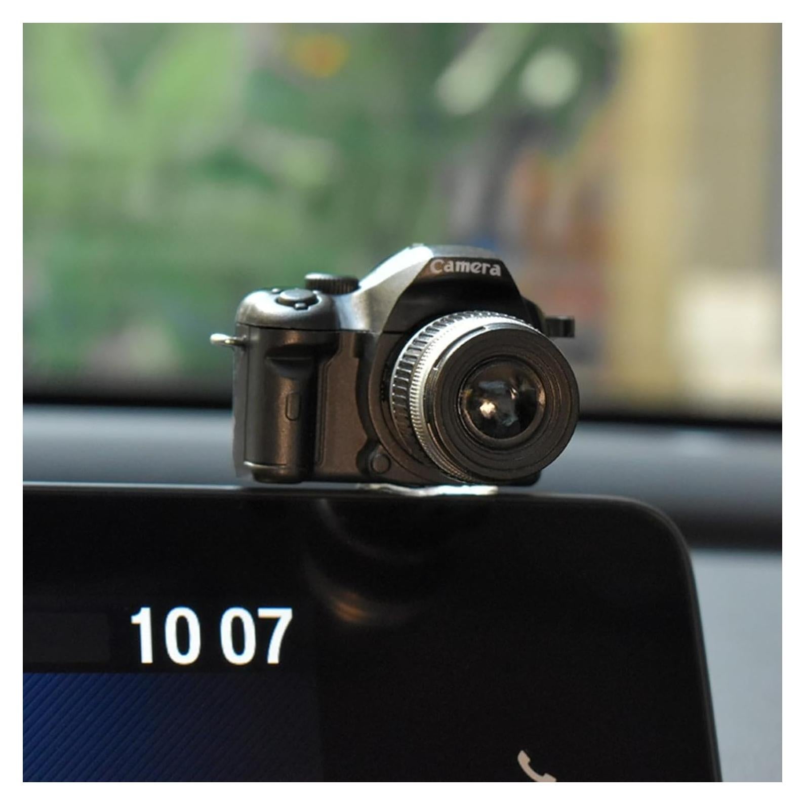 Mini Cámara Decorativa para Coche 3leavtrees - Accesorios de Espejo Retrovisor