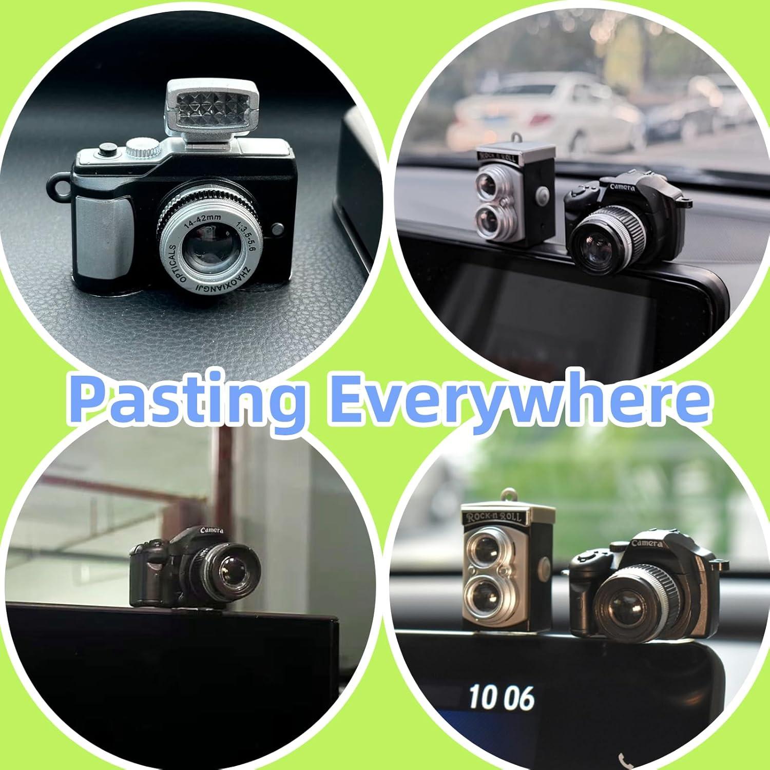 Mini Cámara Decorativa para Coche 3leavtrees - Accesorios de Espejo Retrovisor