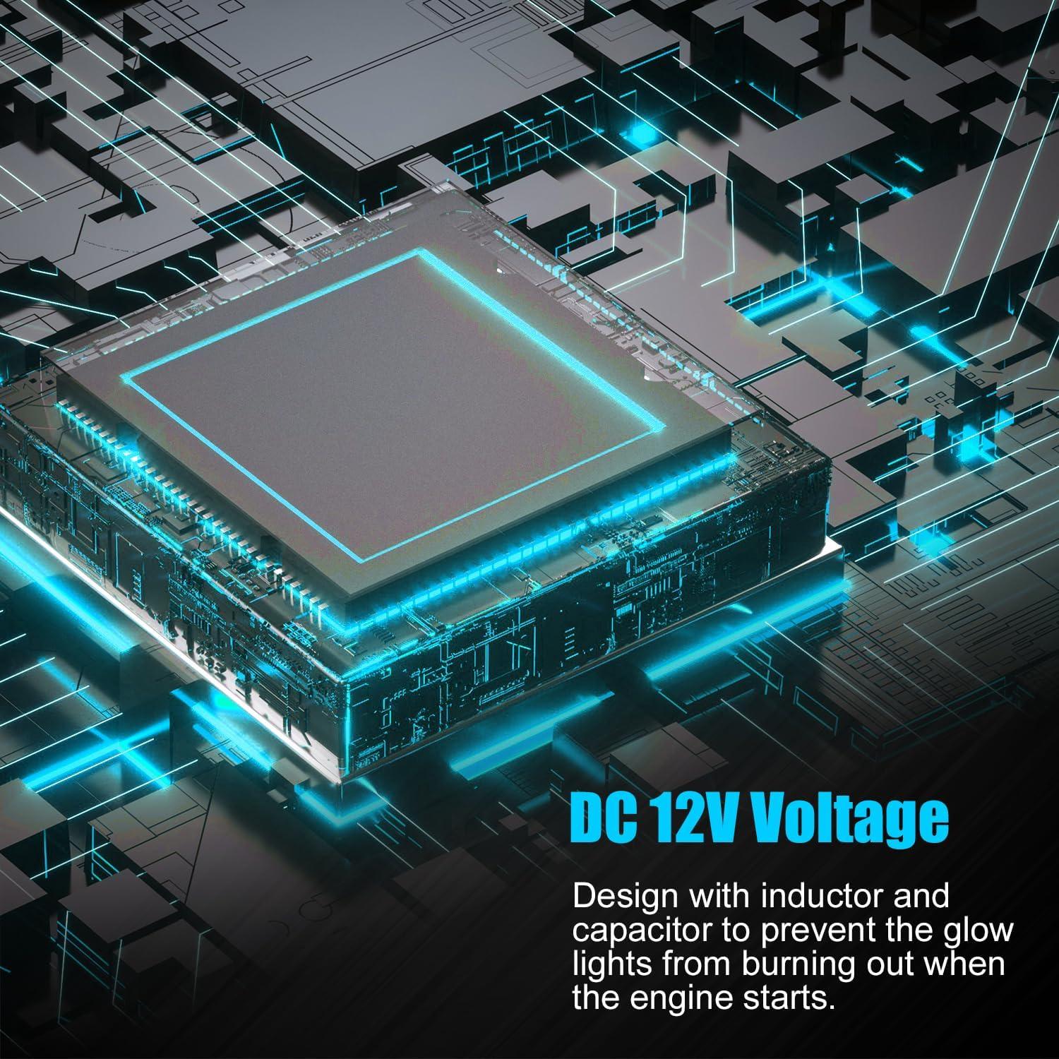 Kit de Luz LED Multicolor para Motocicleta SUNPIE 12 Pods