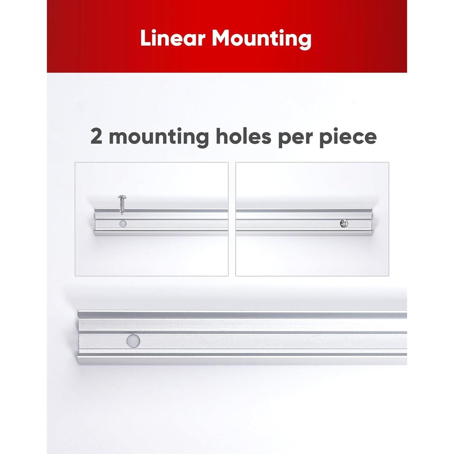 Soporte de Aluminio Shine Decor 1M para Luces Neón 8x16mm y 7x14.5mm