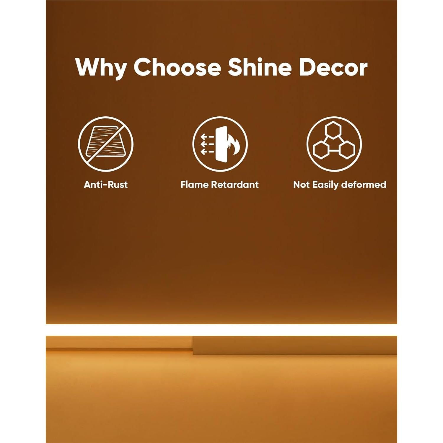 Soporte de Aluminio Shine Decor 1M para Luces Neón 8x16mm y 7x14.5mm