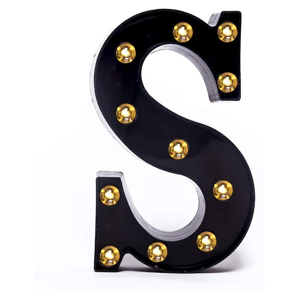 Luz LED Letras Foaky S 22 cm para Decoración de Eventos