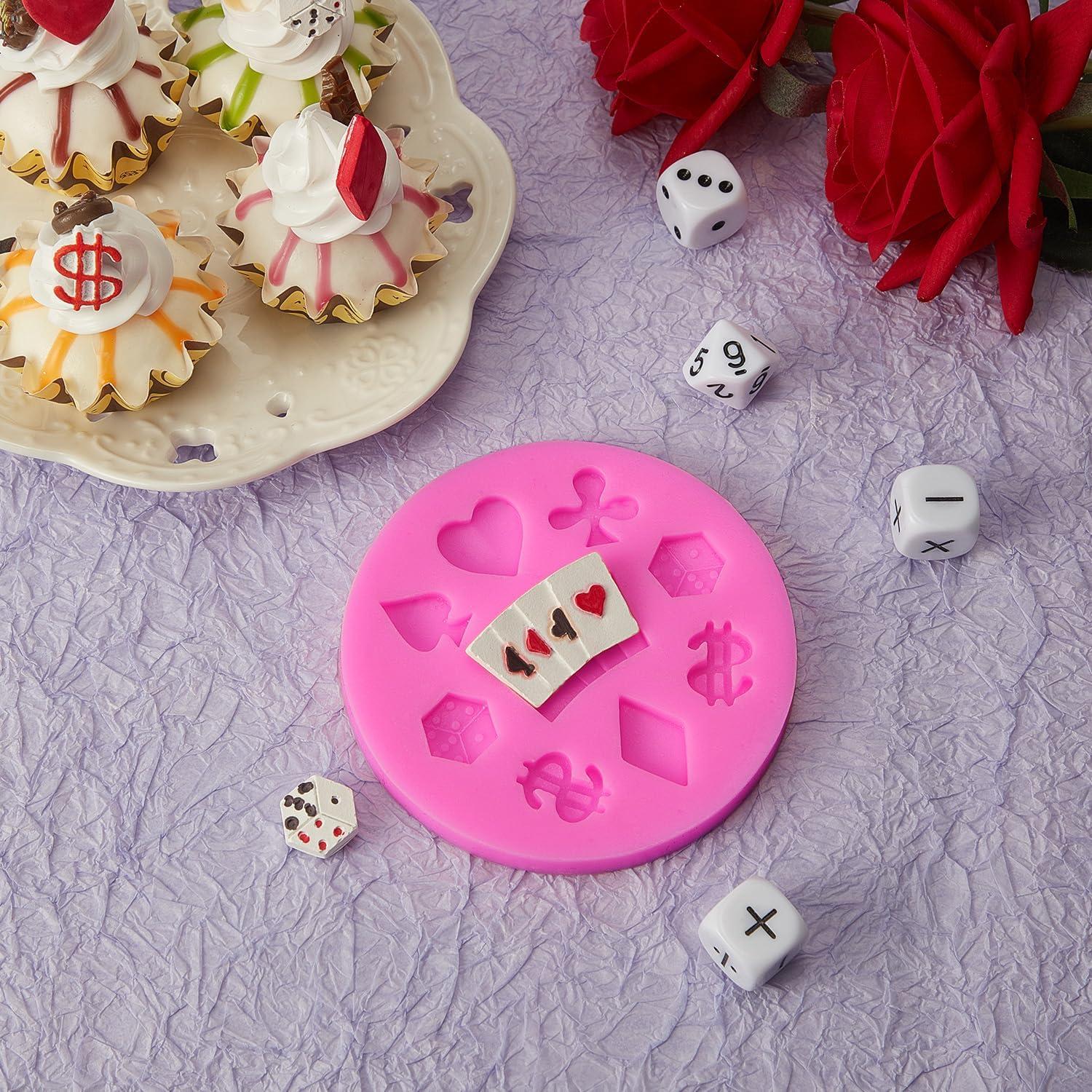 Moldes de Silicona para Póker Willbond 2 Piezas Rosa