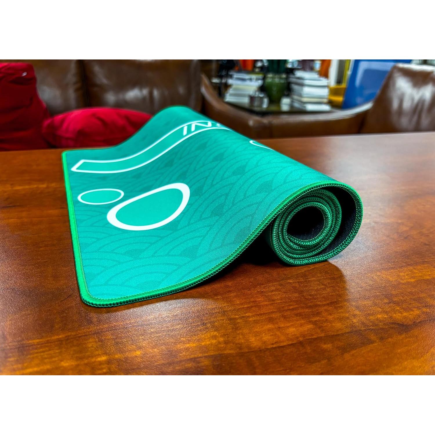 Mini Tapete de Blackjack Casino Quest 89x40 cm Verde