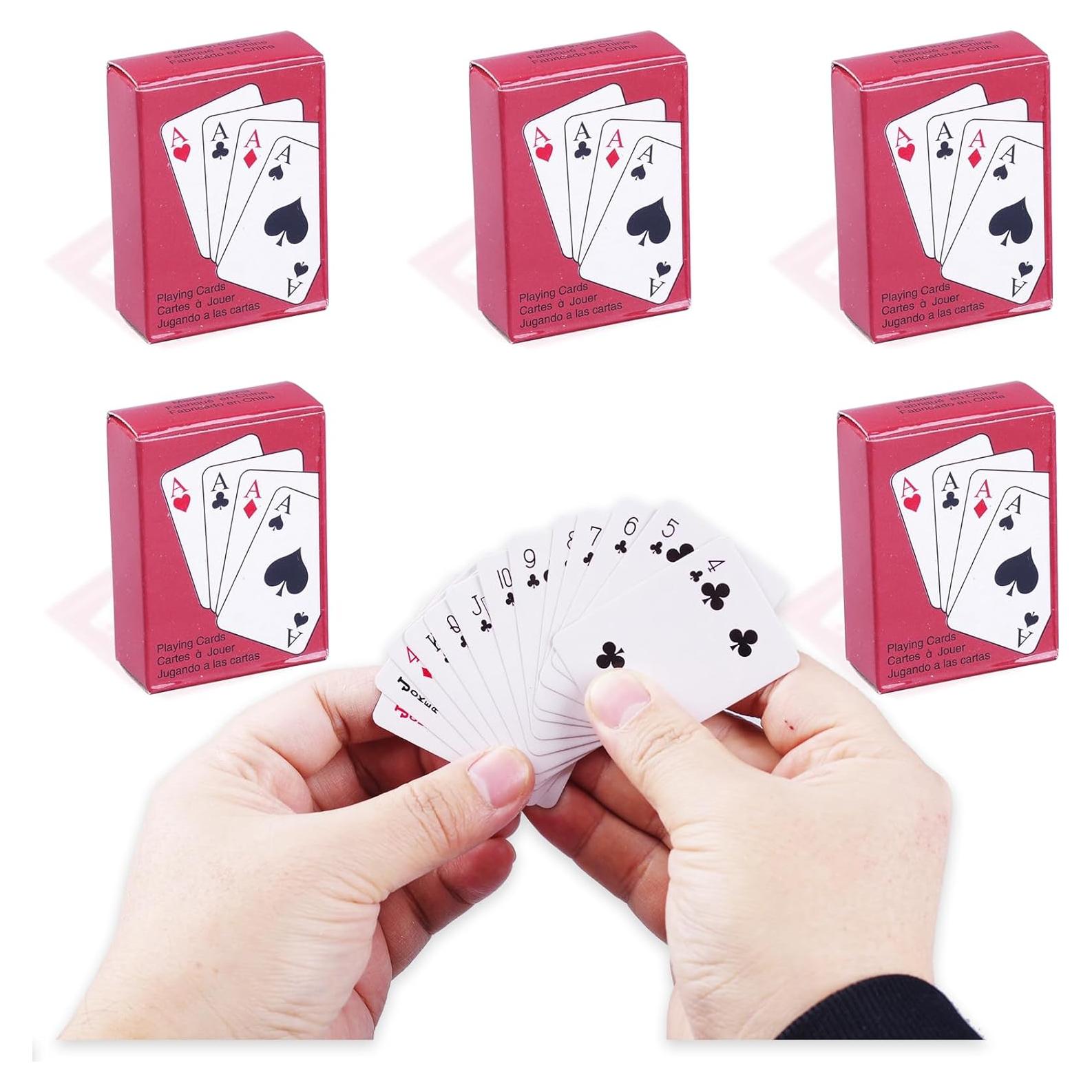 5 Barajas Mini Cartas de Juego Chen Sir 5.08x3.81cm