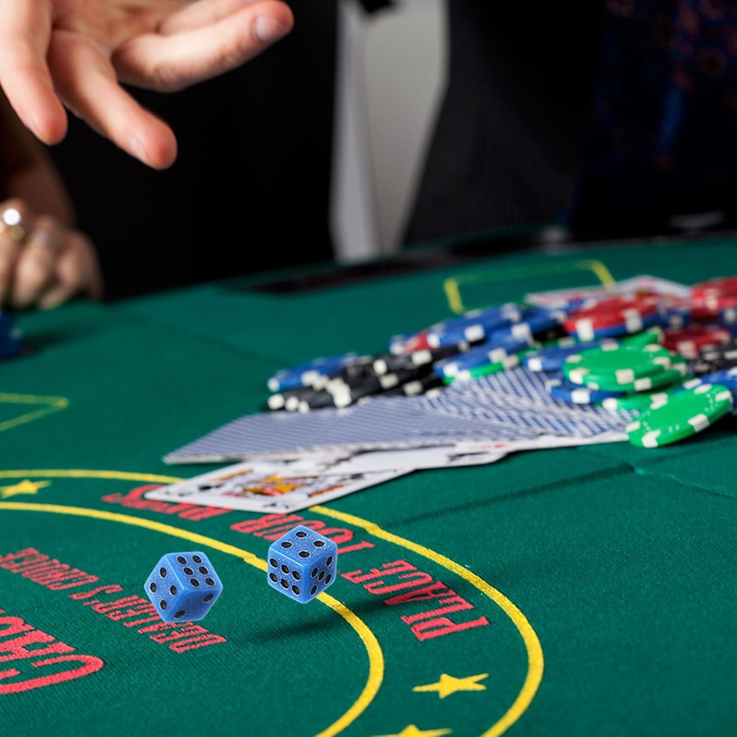 Set de 500 Mini Dados Acrílicos Poen 5mm en Caja Portátil