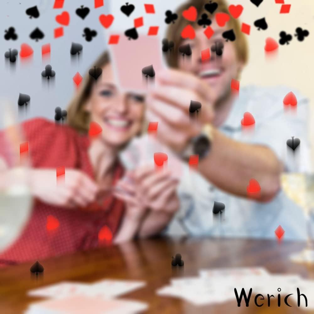 Confeti de Fiesta Werich Negro y Rojo 1200 Piezas