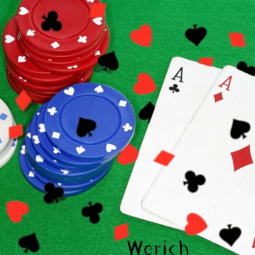 Confeti de Fiesta Werich Negro y Rojo 1200 Piezas