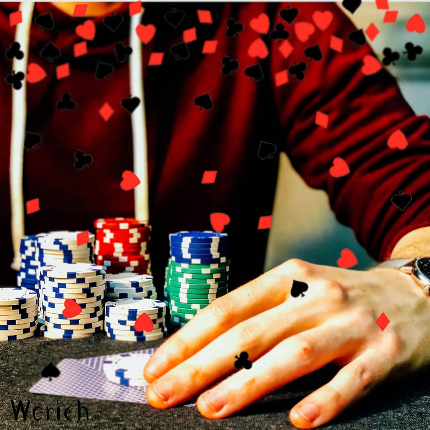 Confeti de Fiesta Werich Negro y Rojo 1200 Piezas