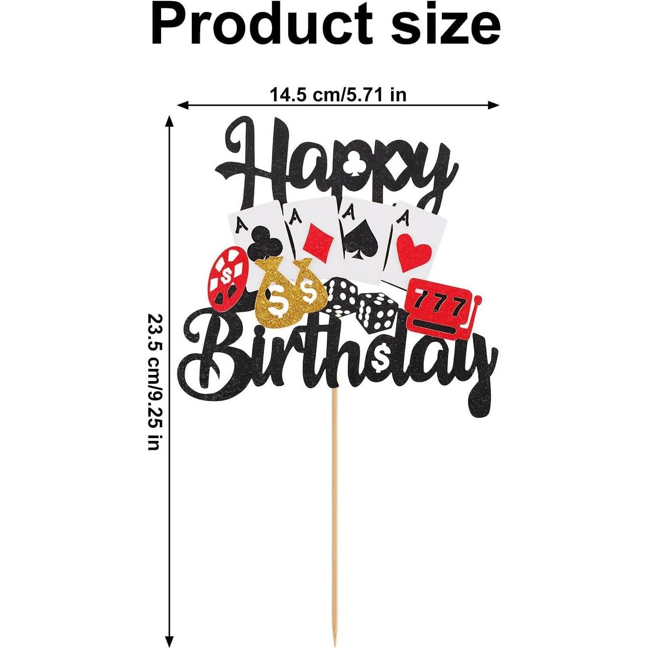 Decoración de Pastel de Casino Gosknor - Feliz Cumpleaños