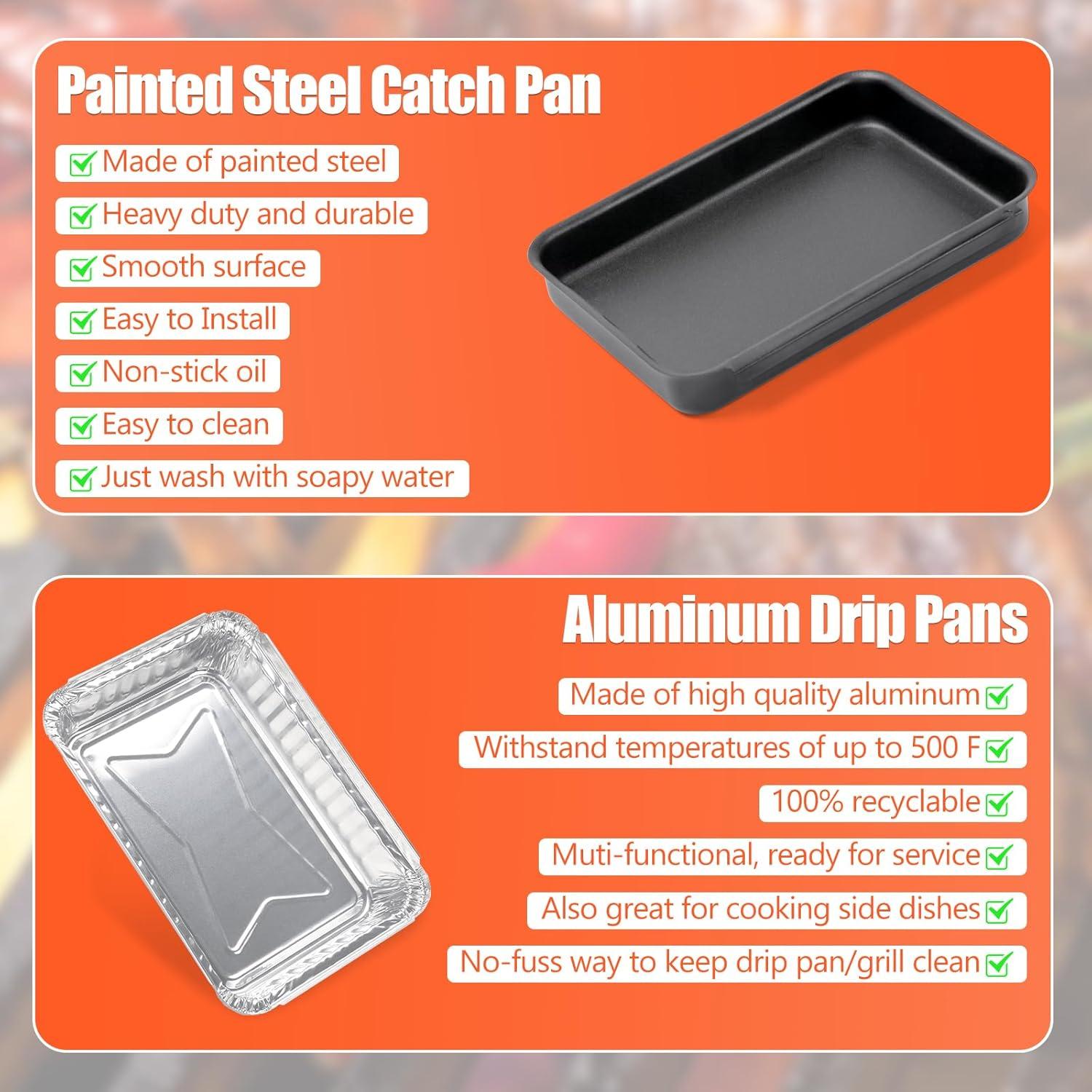 Bandeja de Captura QuliMetal 93305 para Parrillas Weber 21.8 cm