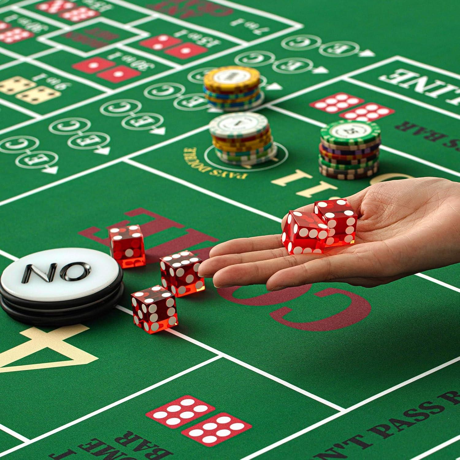 Juego de Mesa de Craps Leyndo IFS2258 con Tapete y Dados