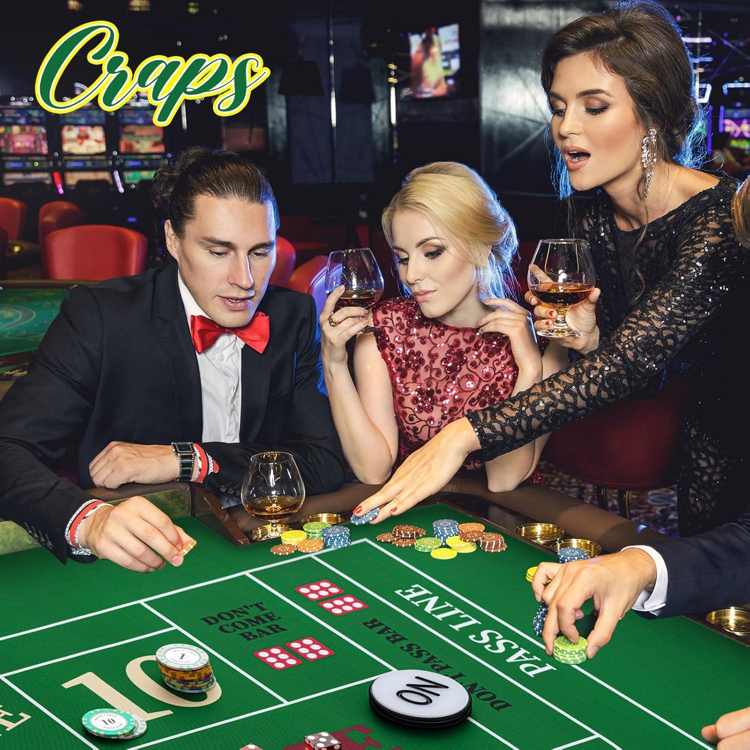 Juego de Mesa de Craps Leyndo IFS2258 con Tapete y Dados