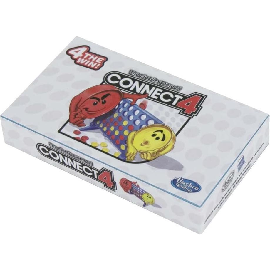 World's Smallest Connect 4 Board Game, Miniature Classic Game with Grid, Case & Tokens, Fun for All Ages, Family Games for Kids, Perfect for Stocking Stuffers, Easter Baskets, Party Favors, Ages 6+