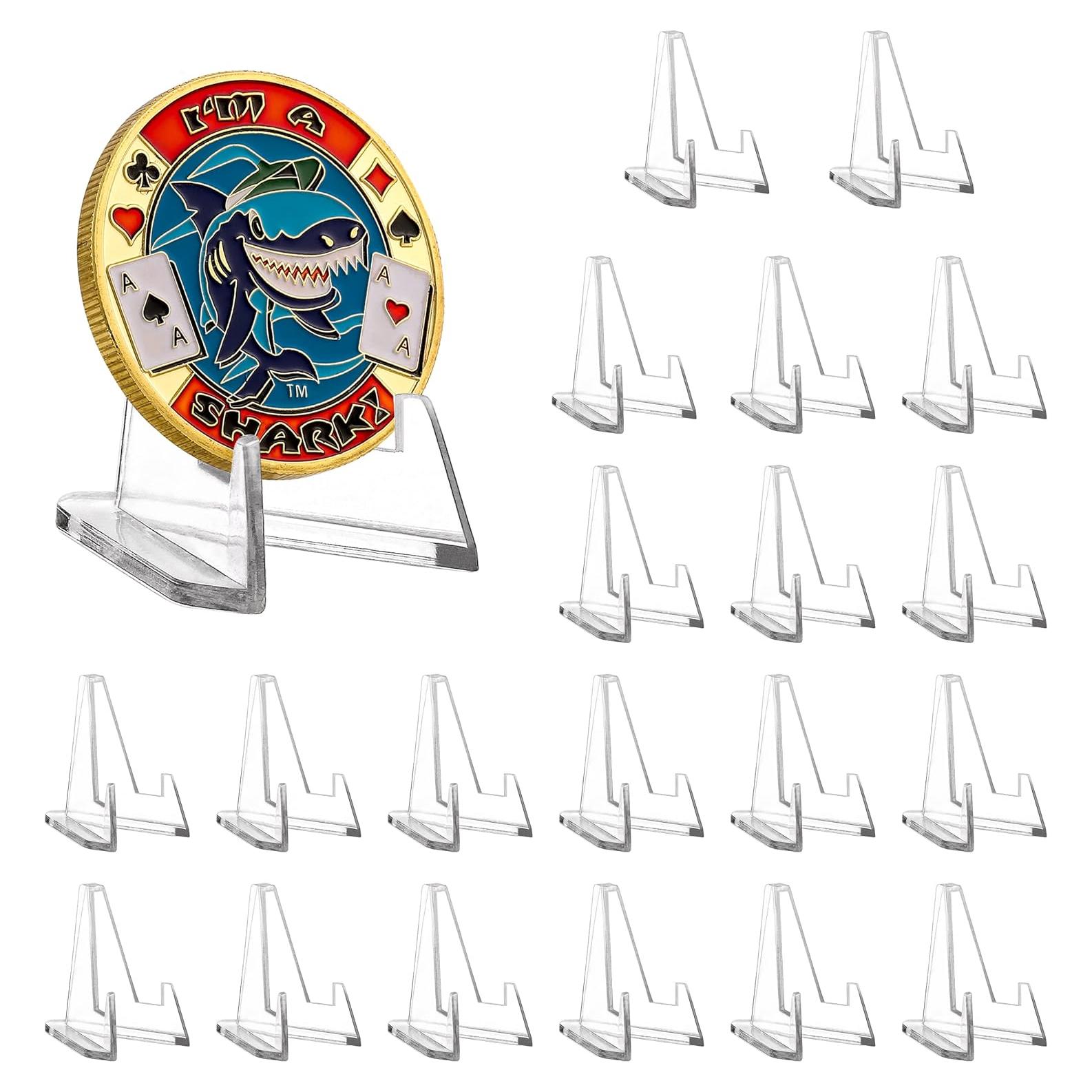 Soportes de Exhibición de Monedas LuluCircle 3,56 cm 20 Piezas