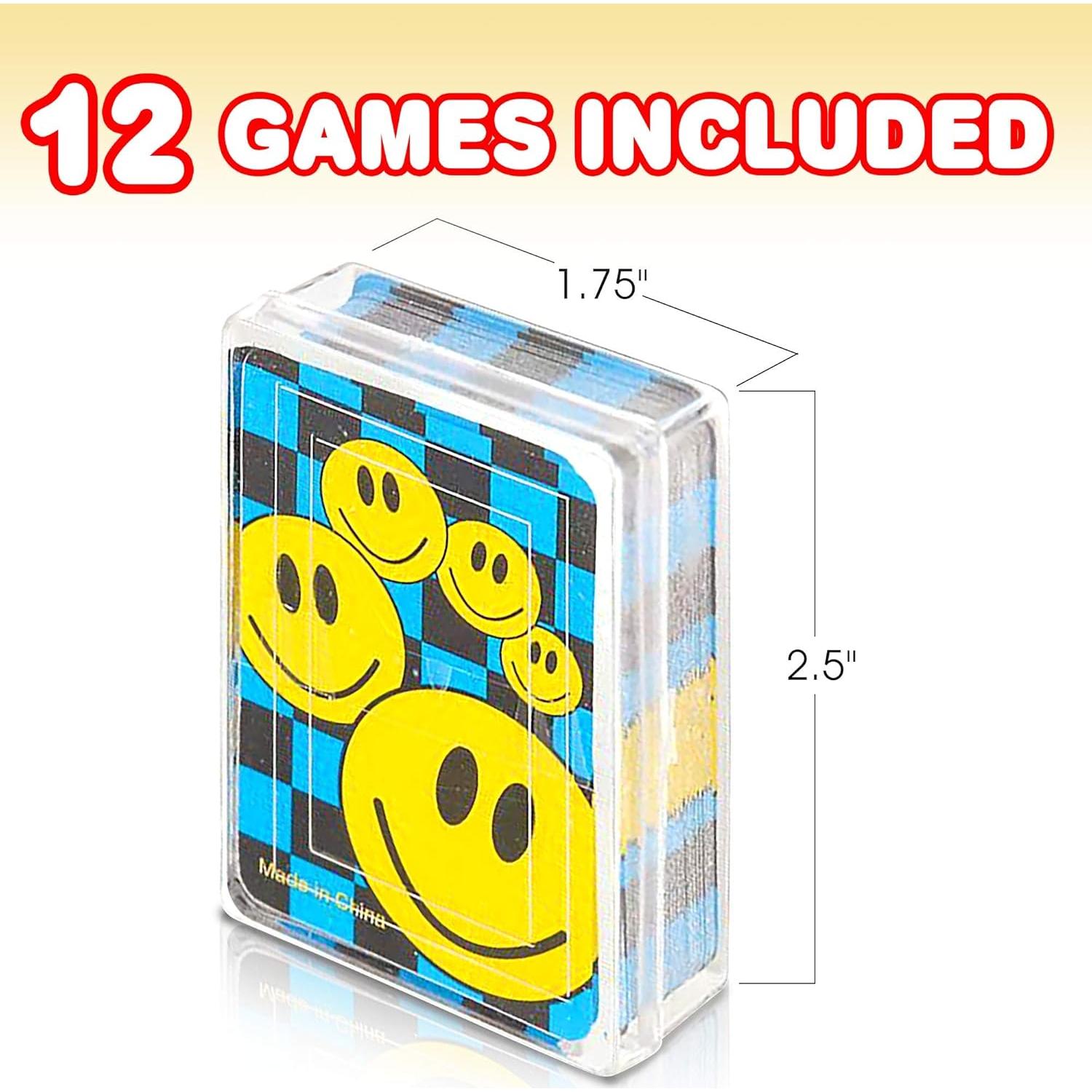 Baraja de Cartas Gamie Mini Smile - 12 Piezas - 6.35 cm