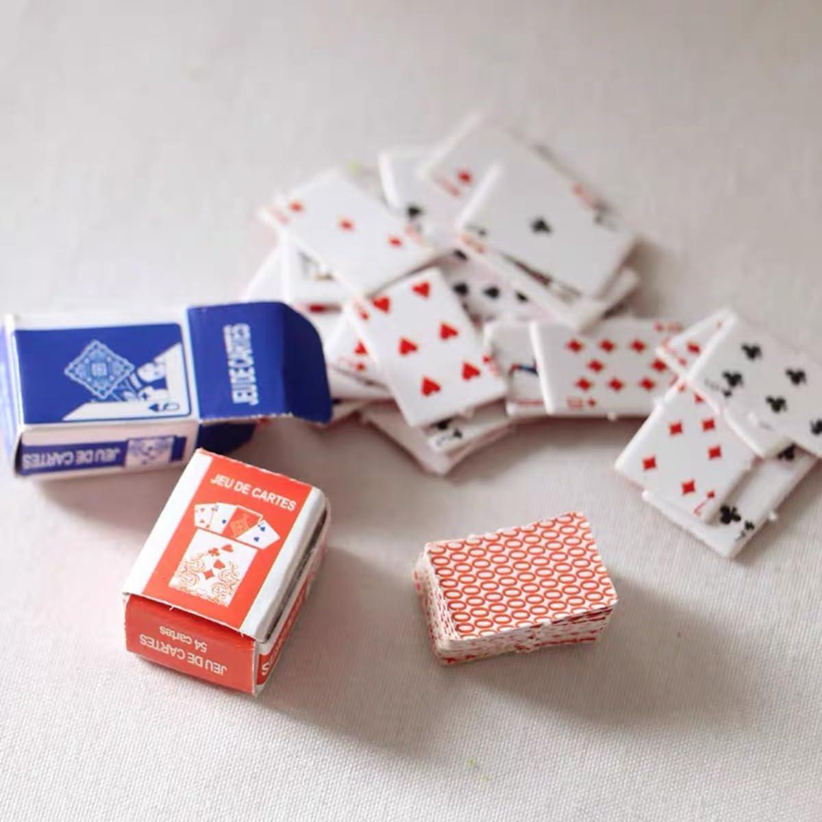 Miniaturas de Cartas de Poker RillyRellow - 2 Barajas 1.59 cm