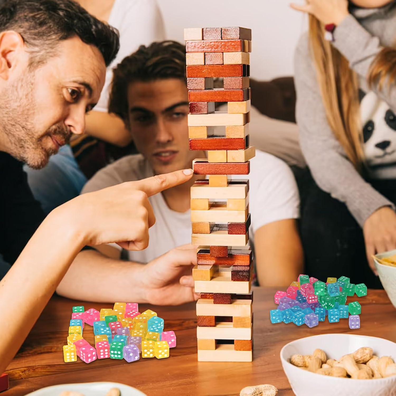 Paquete de 200 Dados Mini 5mm - Transparentes y Coloreados