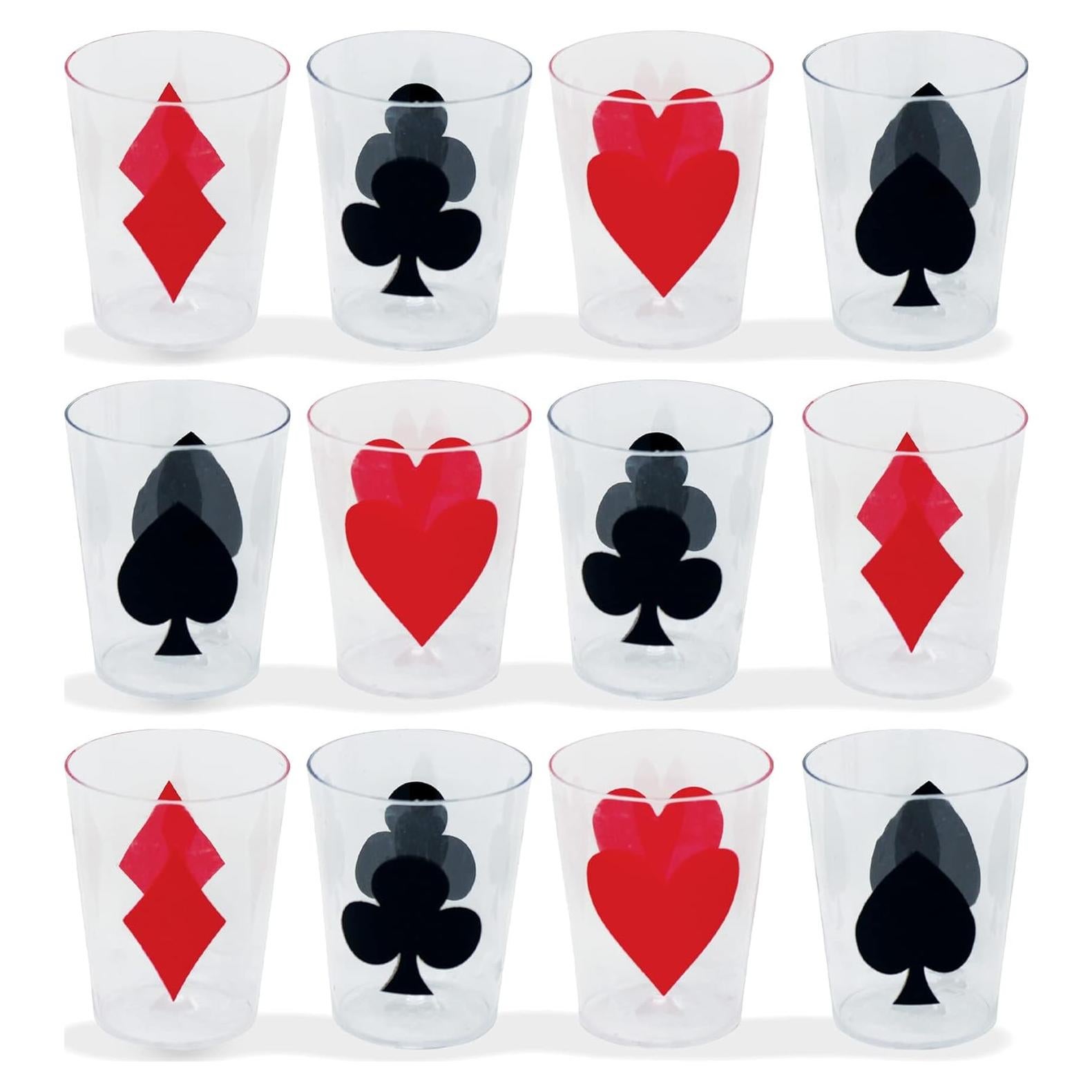 Tribello 24 Copas de Fiesta Casino 59 ml Decorativas