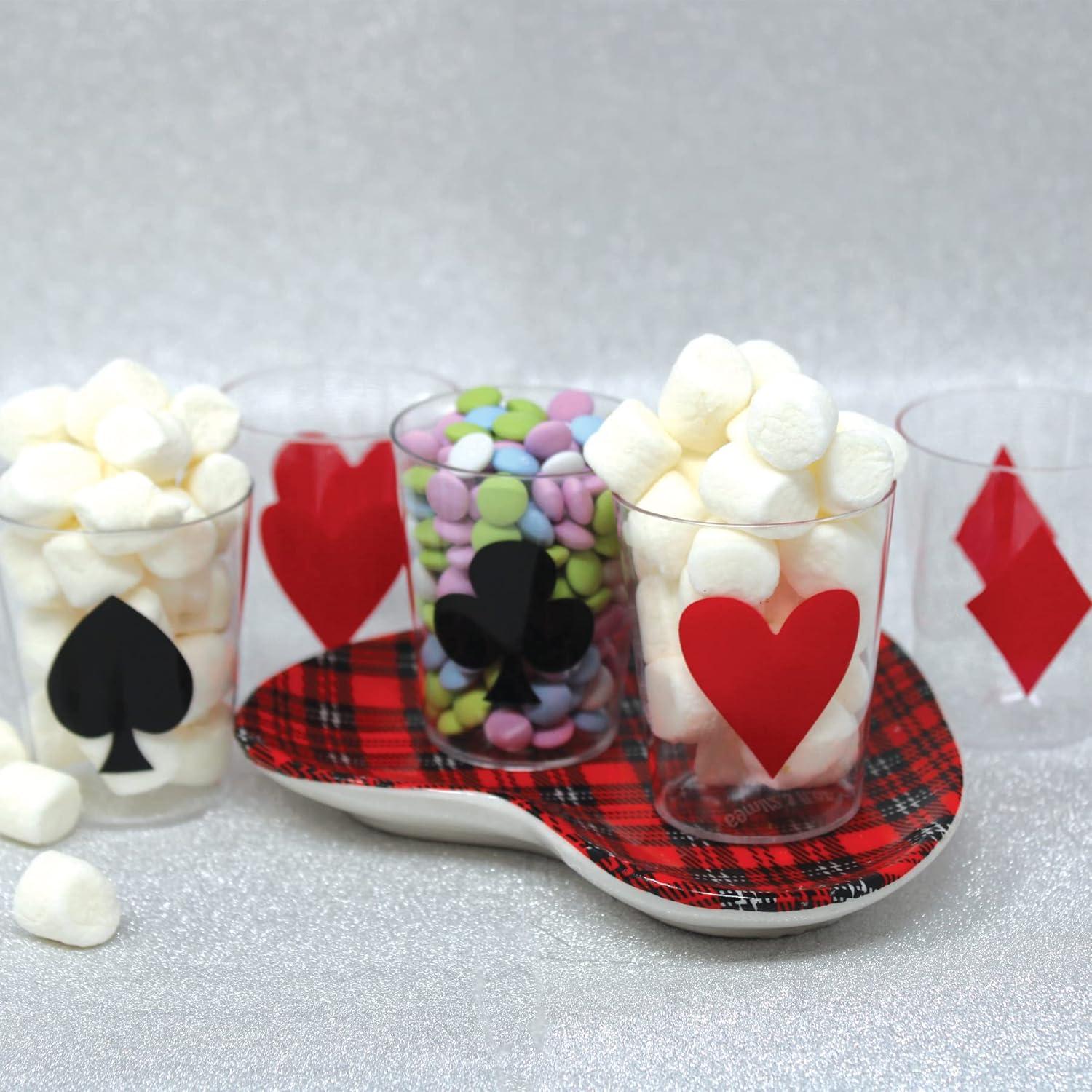 Tribello 24 Copas de Fiesta Casino 59 ml Decorativas