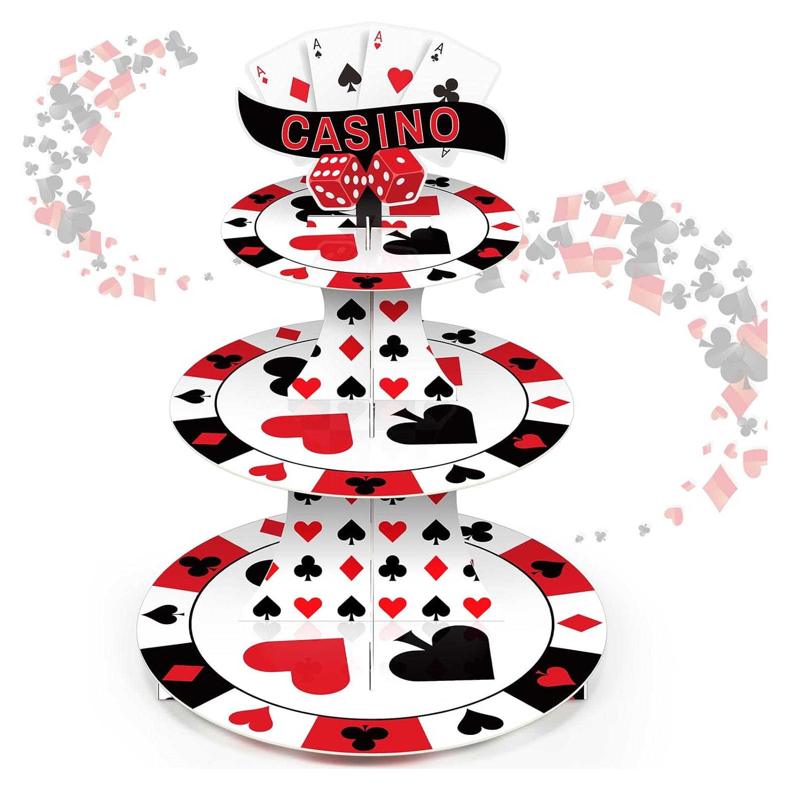 Soporte para Cupcakes 3 Niveles Tanlade Casino 39 cm