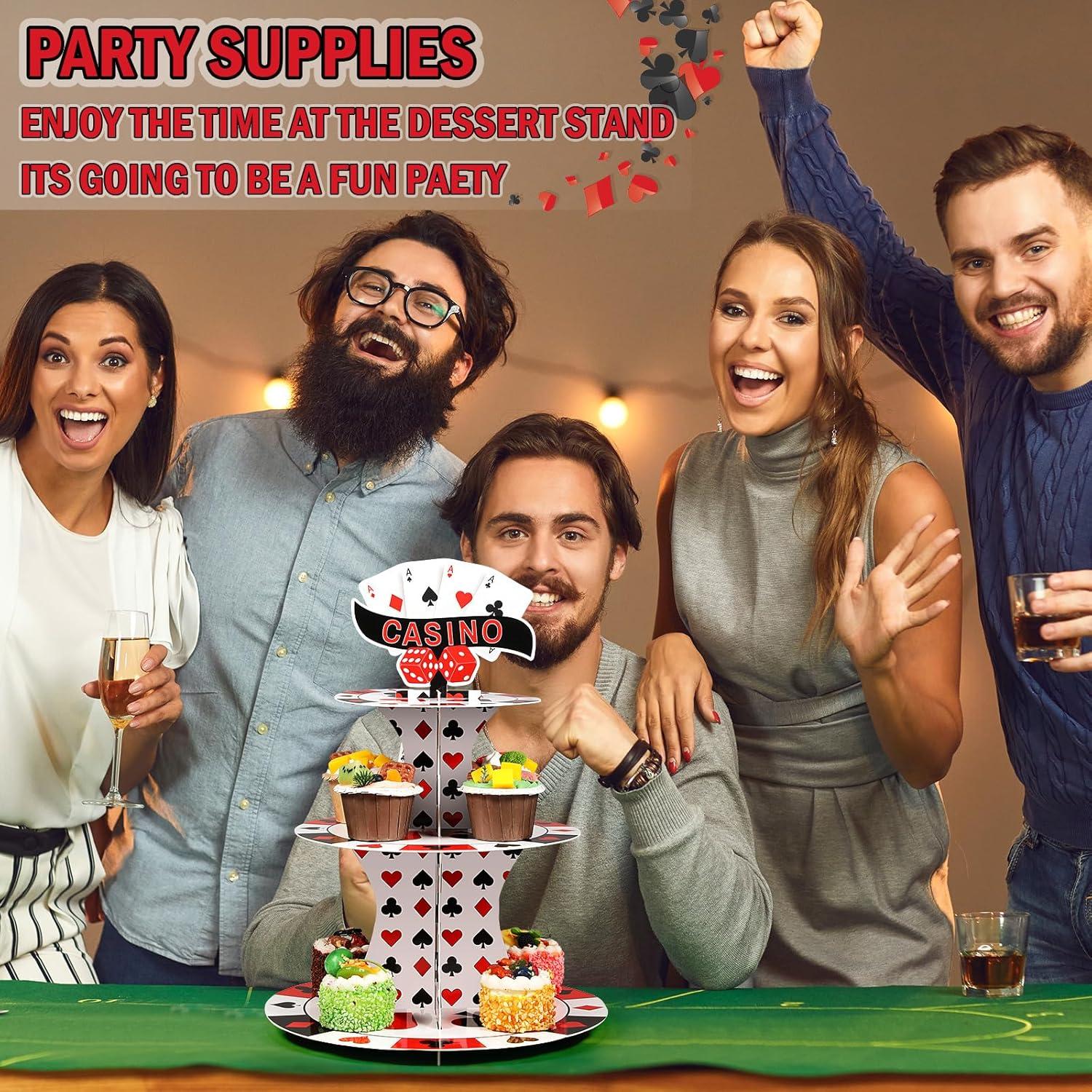 Soporte para Cupcakes 3 Niveles Tanlade Casino 39 cm