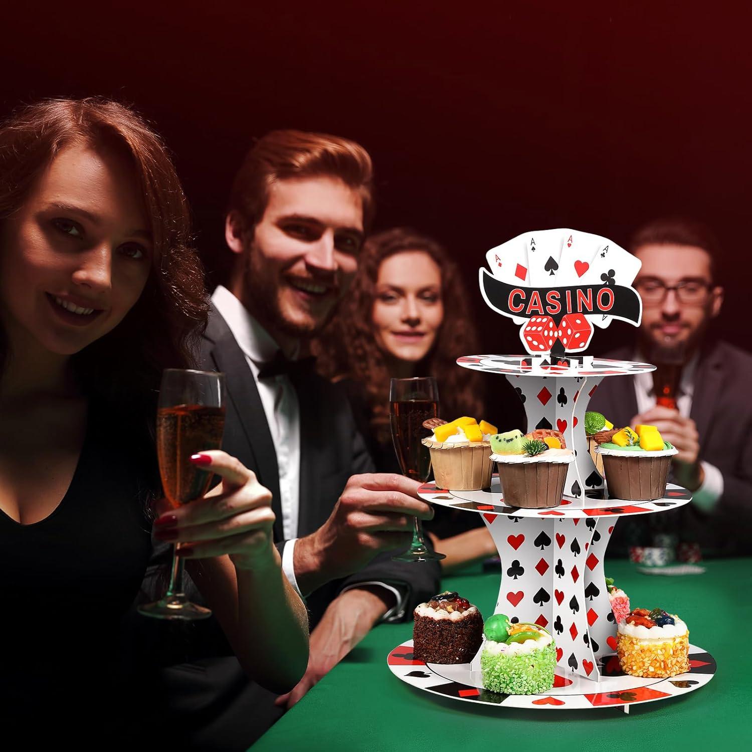 Soporte para Cupcakes 3 Niveles Tanlade Casino 39 cm