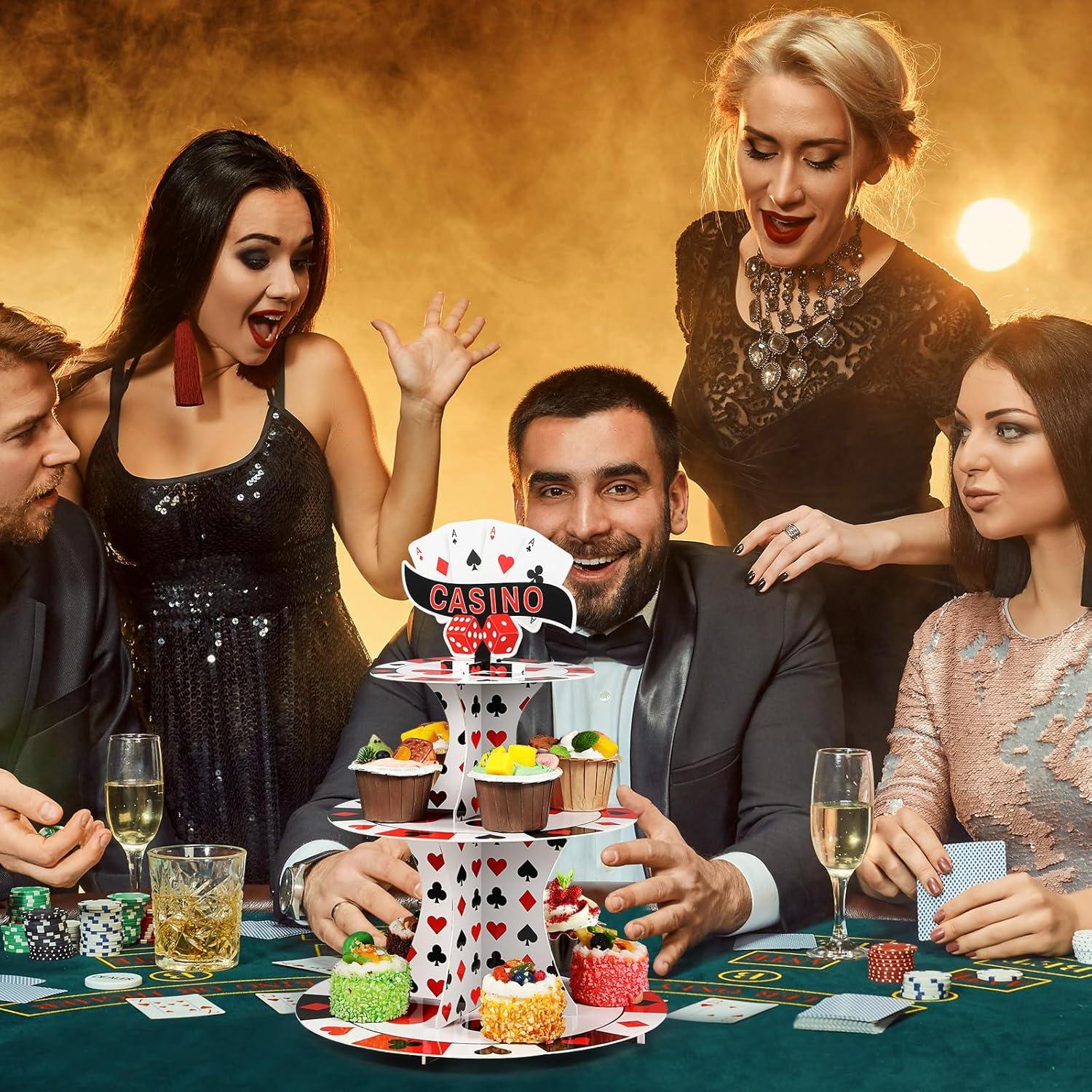 Soporte para Cupcakes 3 Niveles Tanlade Casino 39 cm