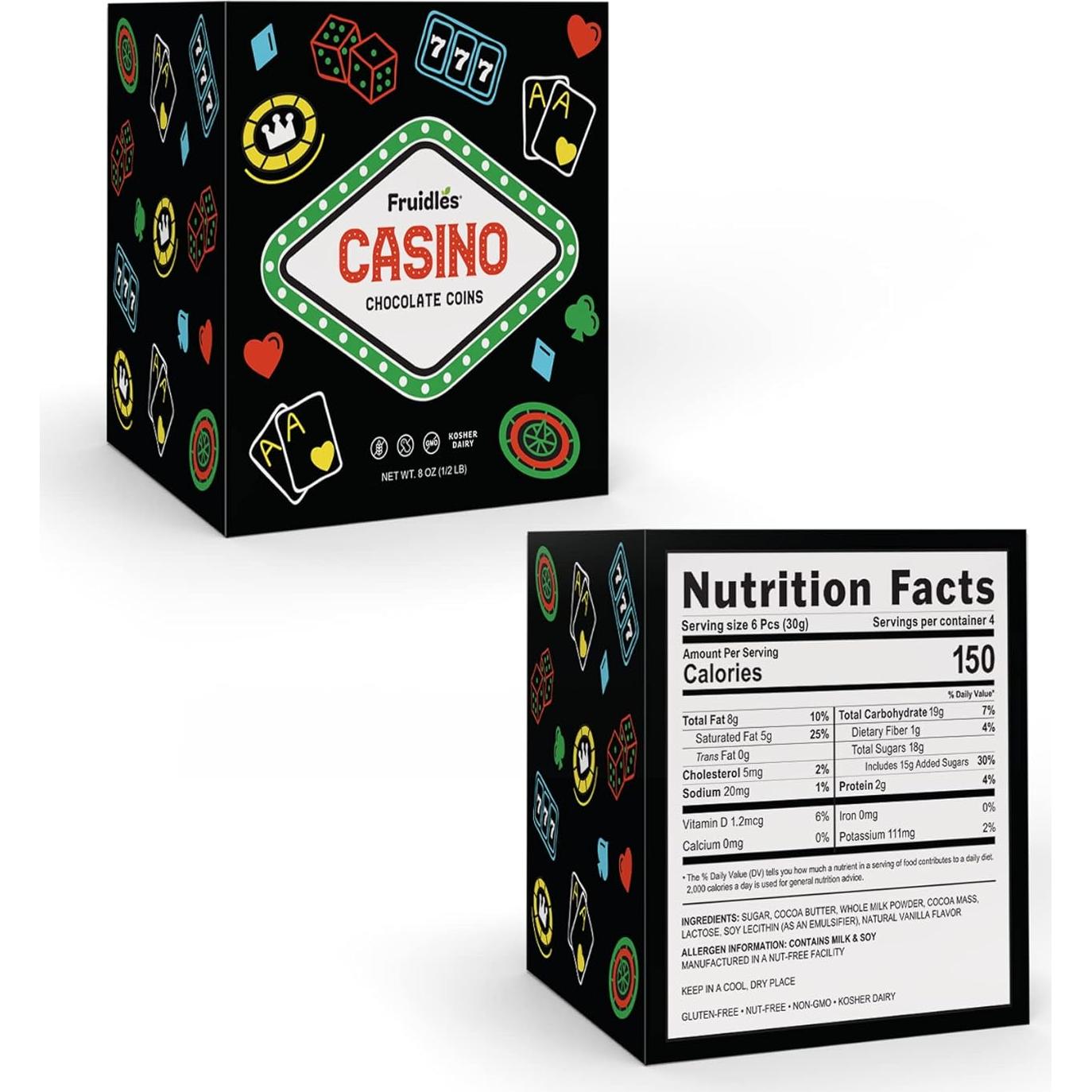 Fichas de Casino Fruidles - Chocolate con Leche Belga 227 g