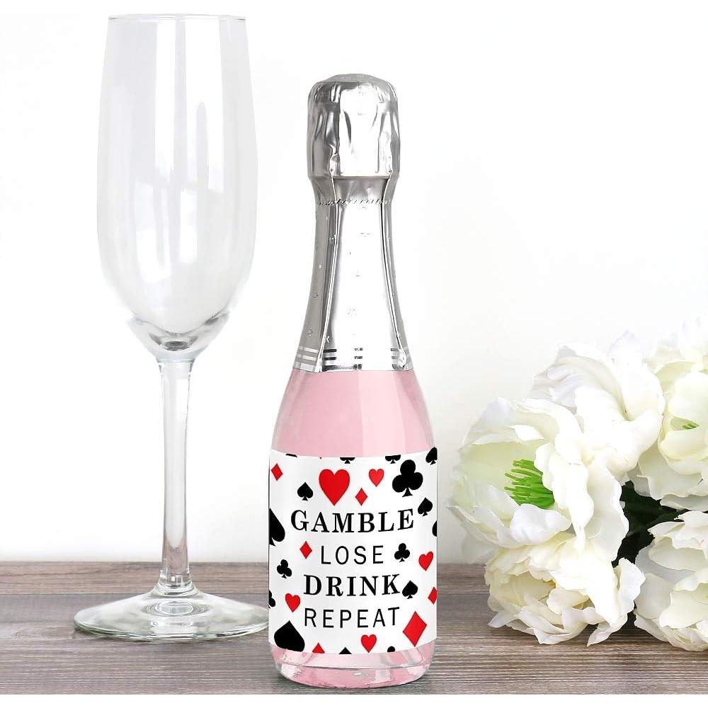 Etiquetas para Botellas de Vino Mini Las Vegas - Set de 16